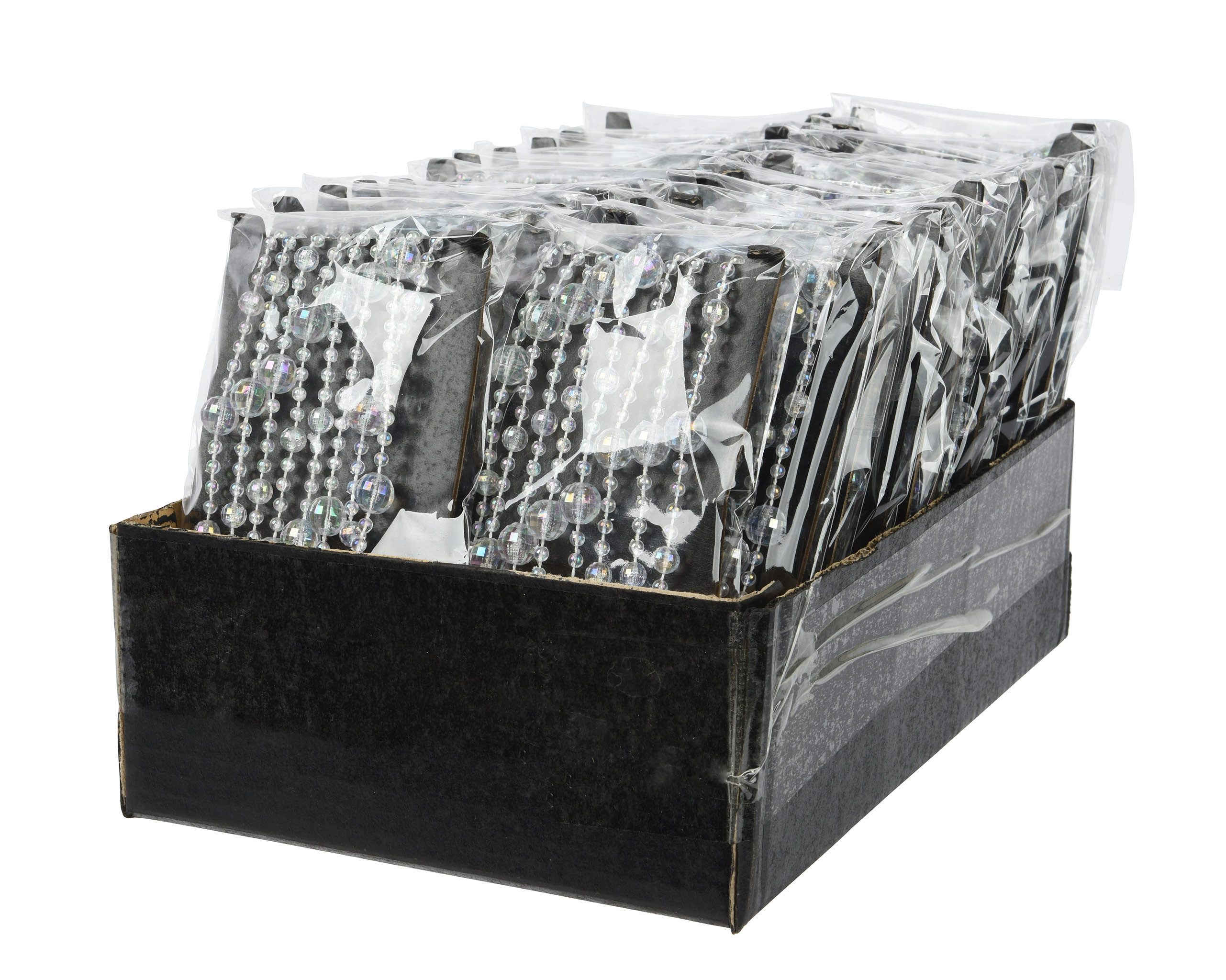 Kaemingk Girlanden, Perlenkette 10mm x 2,7m Kunststoff Transparent