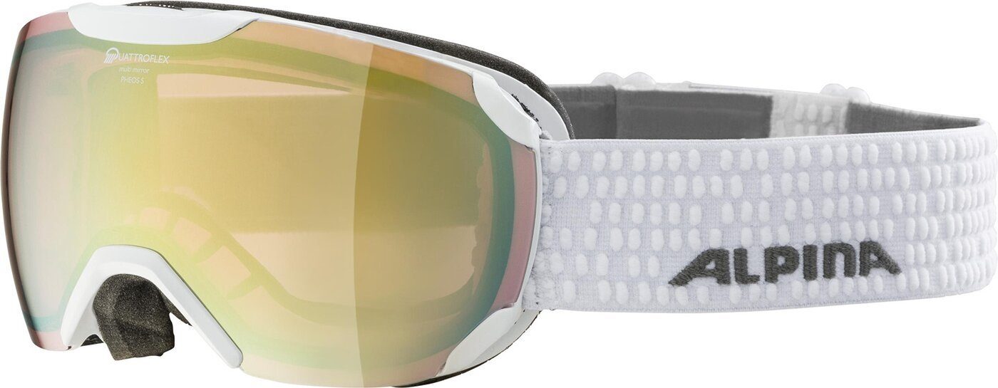 S 811 PHEOS Alpina QV Skibrille gloss Sports white