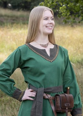 Battle Merchant Ritter-Kostüm Wikinger Kleid Jona, grün, Gr. XL