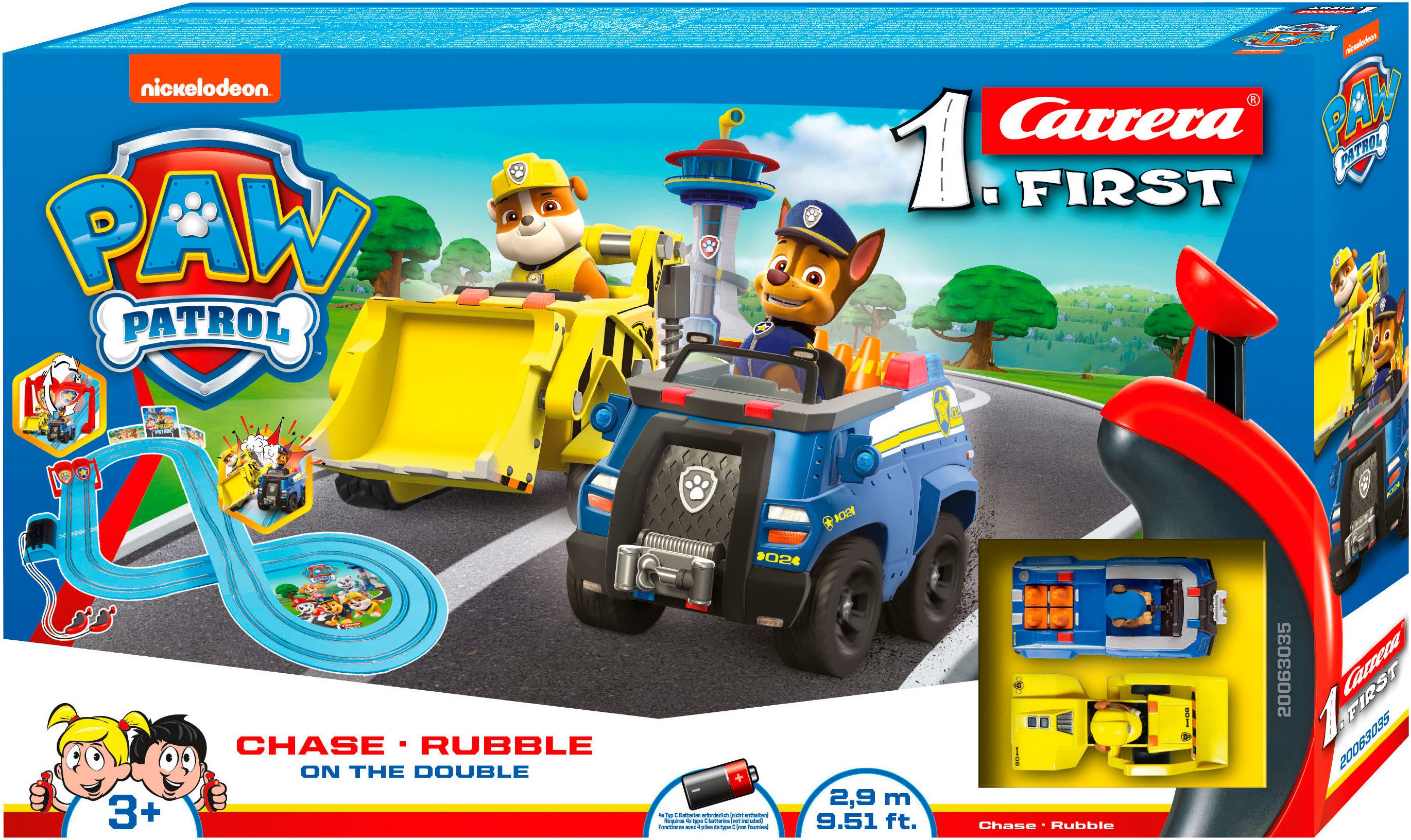 Autorennbahn Carrera® First - PAW PATROL - On the Double