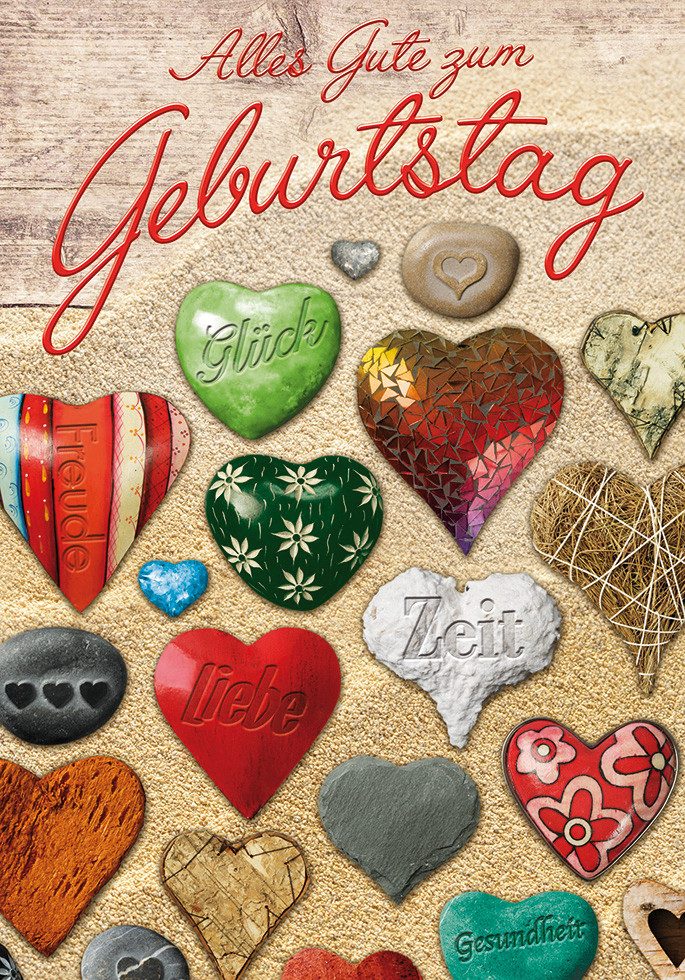 Grußkarten Geburtstag - Unverpackt - Glückwunschkarte im Format 11,5x17cm mit