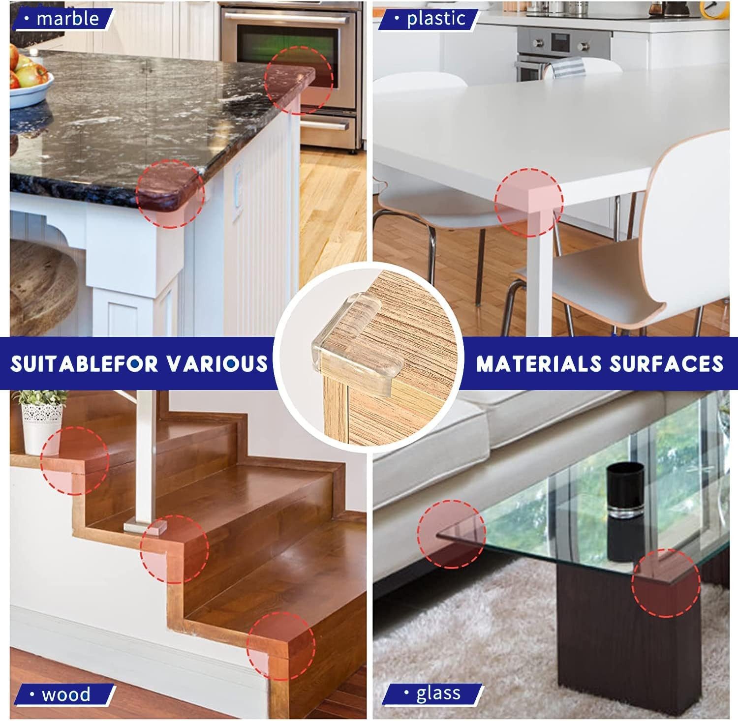 Montegoni Kindersicherung 8 Stück Transparente Tischeckenschützer – Sichere günstig online kaufen