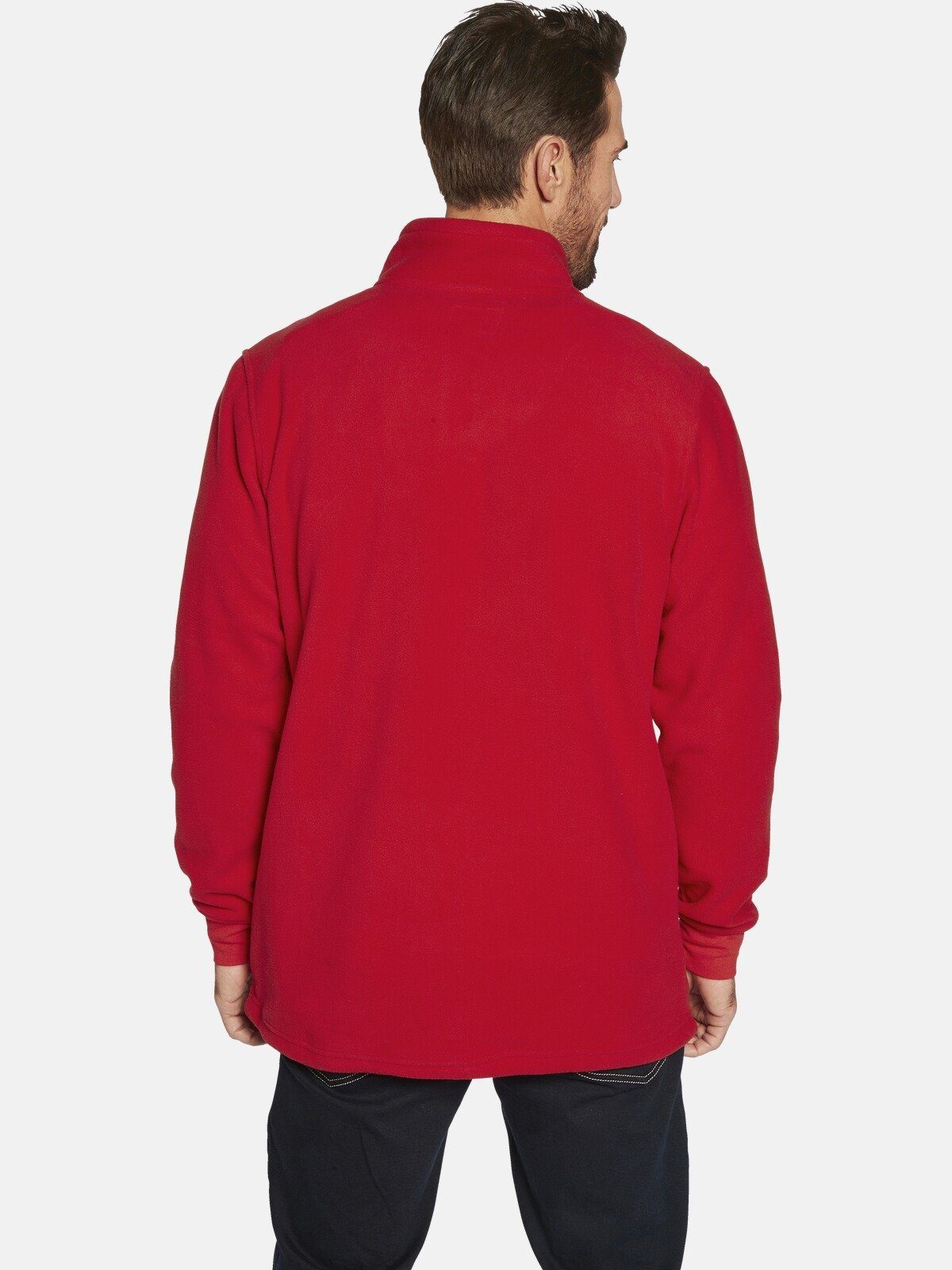 Jan Vanderstorm Fleecepullover SIETSE mit Flaggen-Motiv günstig online kaufen