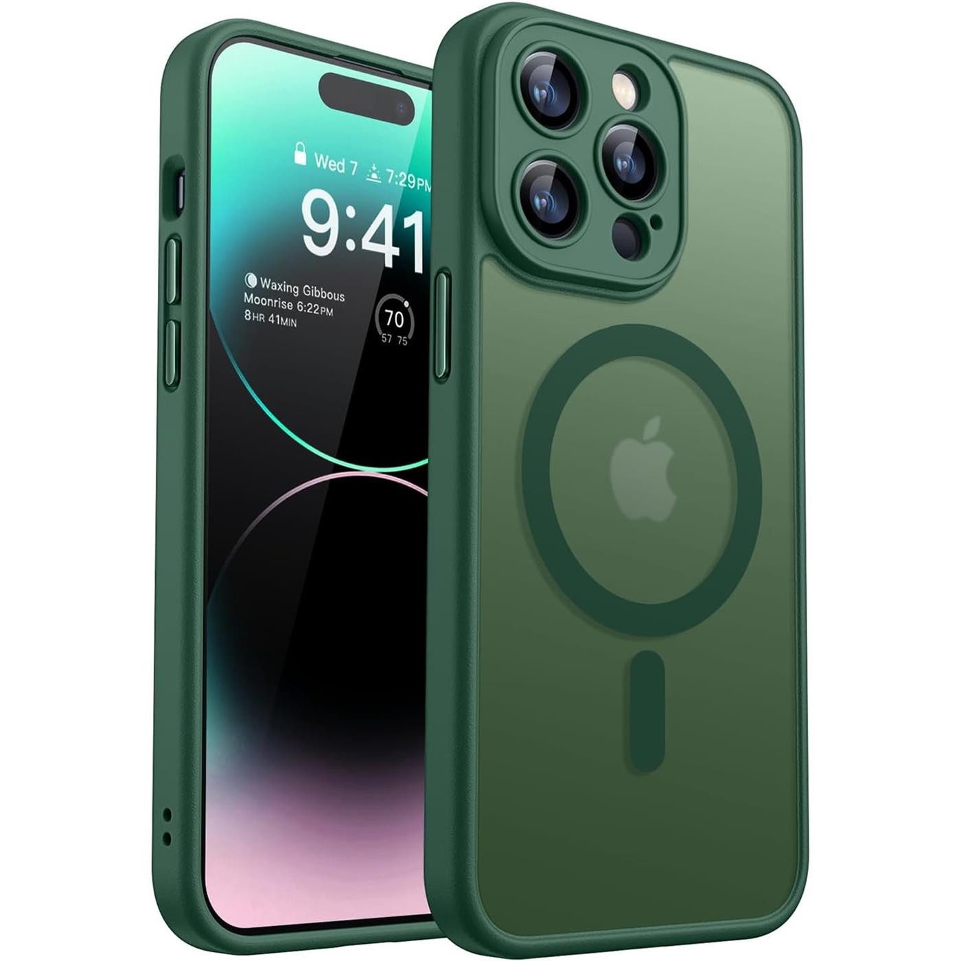 CoolGadget Handyhülle für Apple iPhone 16 6,1 Zoll, Kamera Schutz Hülle Silikon Hard Case Schutzhülle für Magsafe Zubehör
