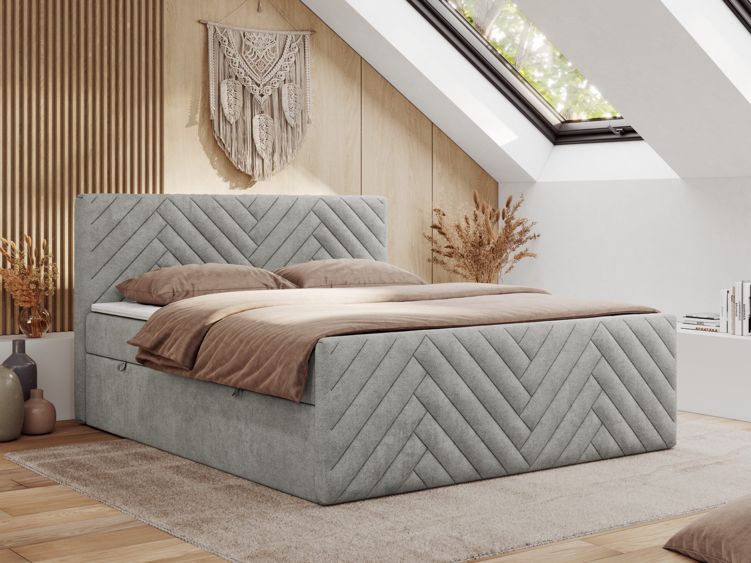 MKS MÖBEL Boxspringbett PARIS DUO (Packung, günstig online kaufen