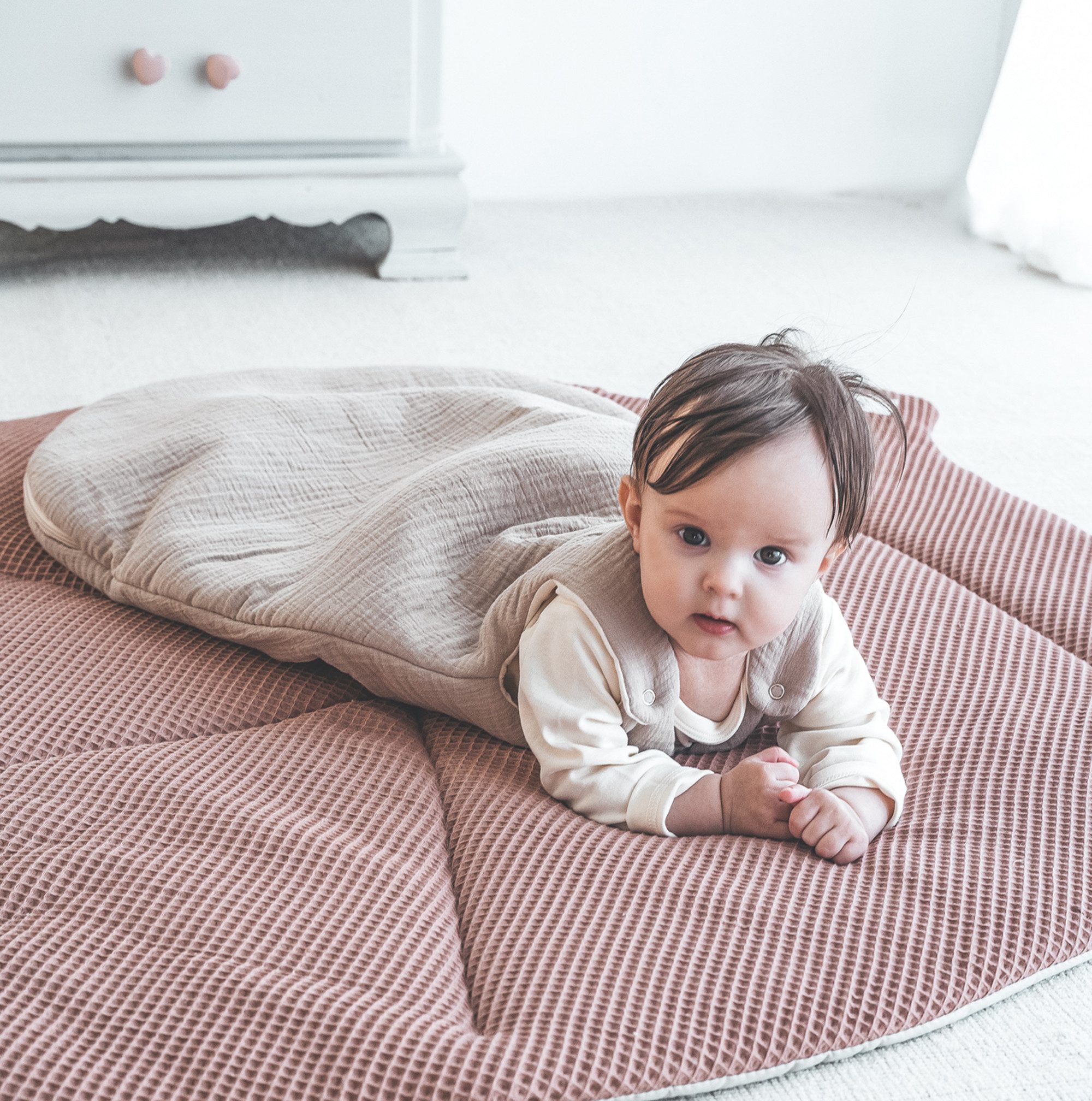 Julius Zöllner Babyschlafsack Musselin, umlaufender seitlicher Reißverschluss