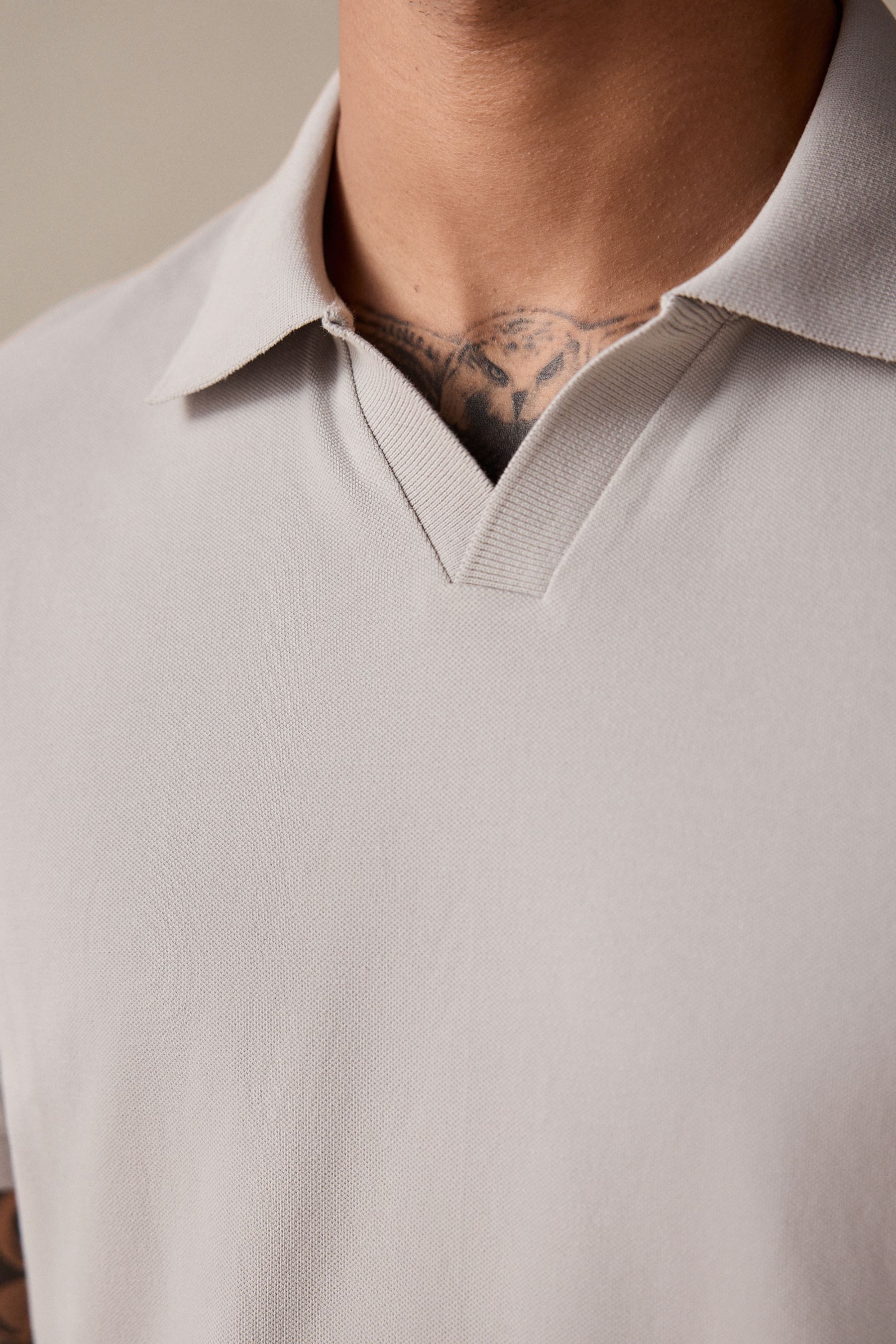 Next Poloshirt Piqué-Polo-Shirt mit Reverskragen (1-tlg)