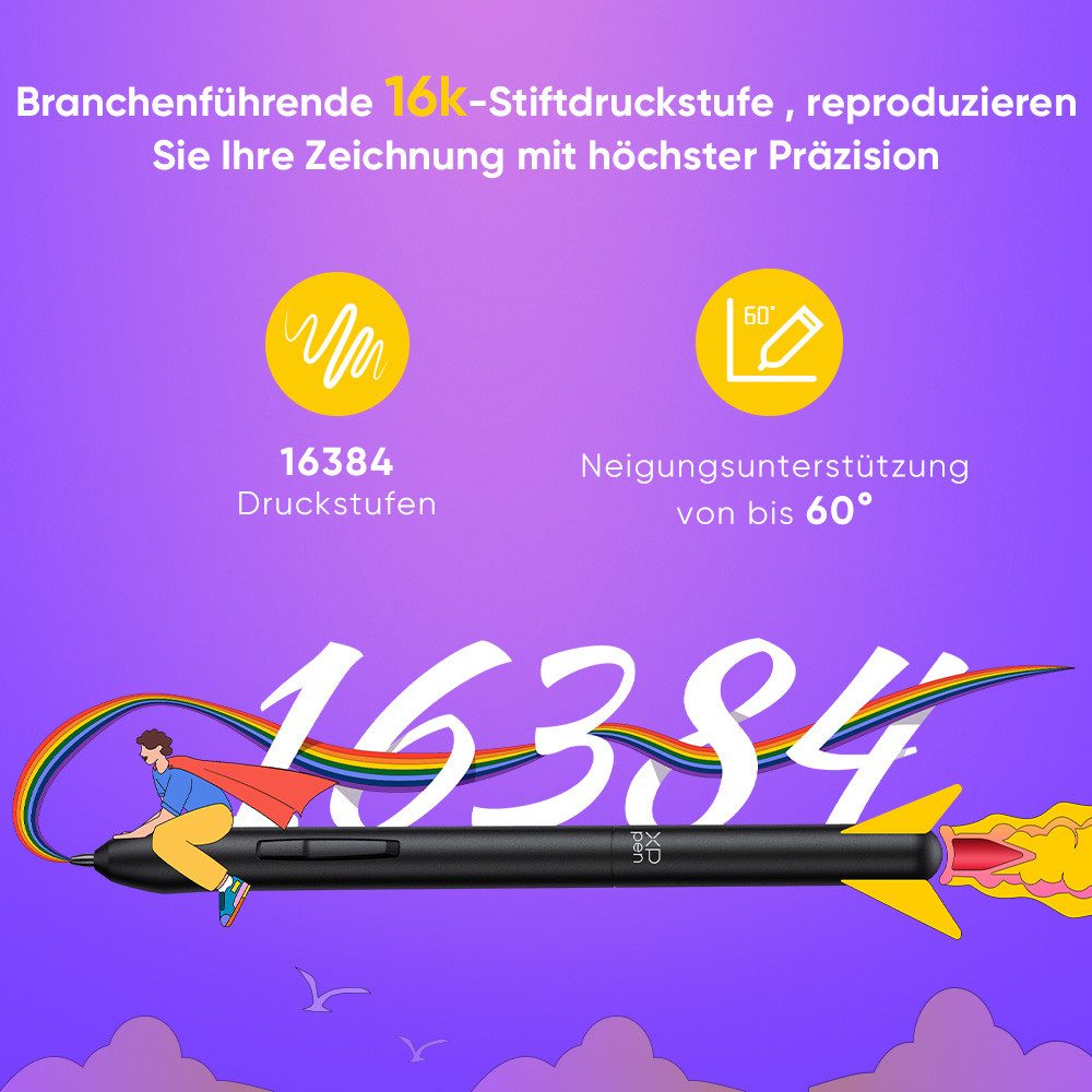 XP-PEN Deco 640 Grafiktablett (6*4", 0 GB, PC, Android, 0, 16384 Druckstufen)