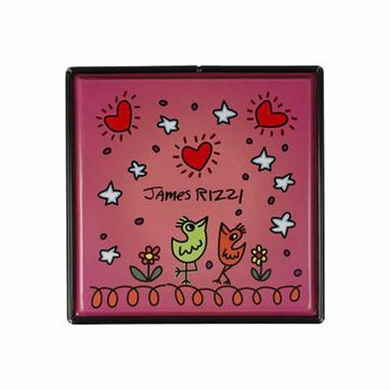 Goebel Teedose James Rizzi - Peace of Love, Metall