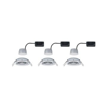 Paulmann LED Einbauleuchte LED Einbauleuchte 3-Step-Dim Coin Basisset, Dimmbar über Lichtschalter, Schwenkbar, Geringe Einbautiefe