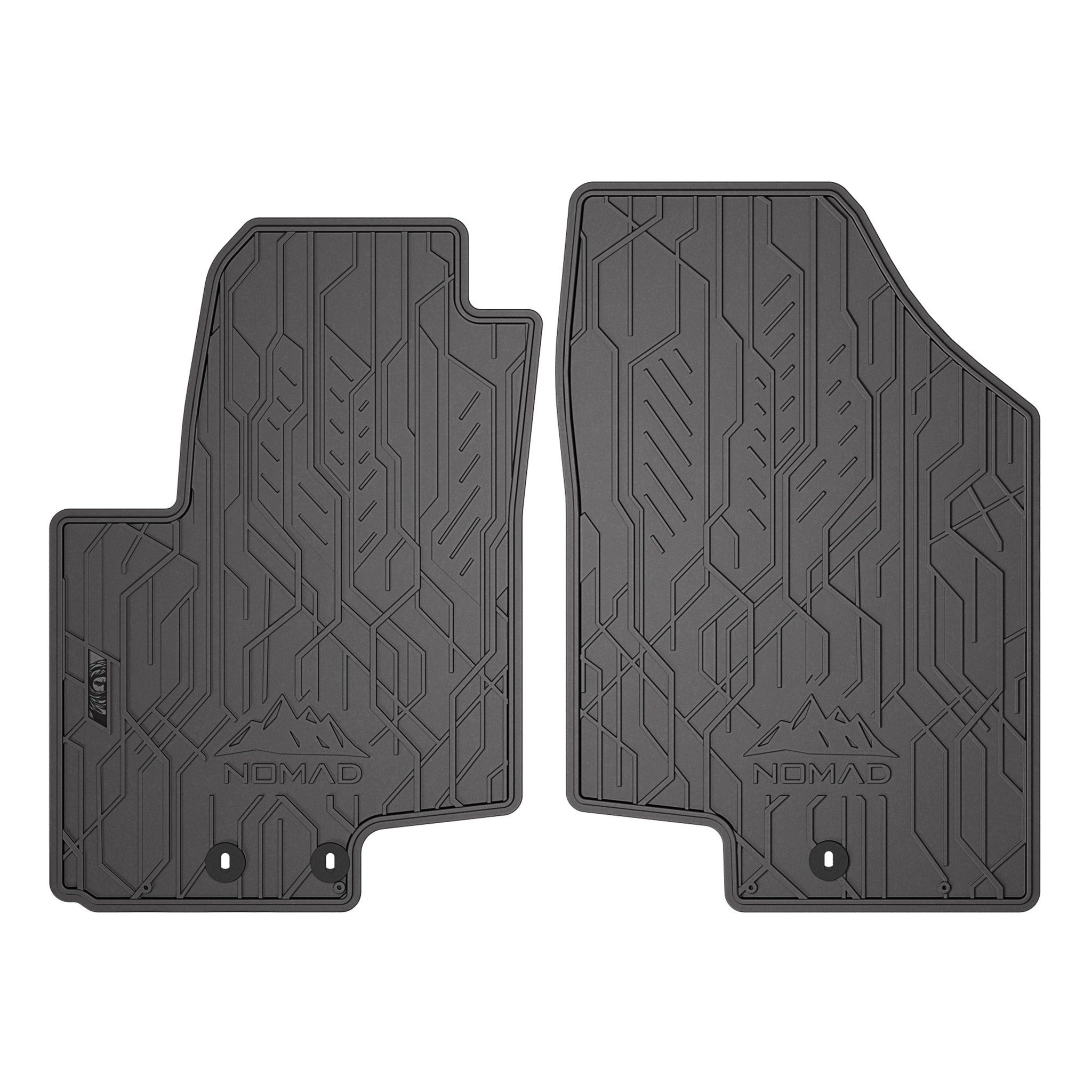 OMAC Auto-Fußmatten Gummimatten Automatten für Hyundai ix20 2010-2019 Gummi Schwarz 2tlg