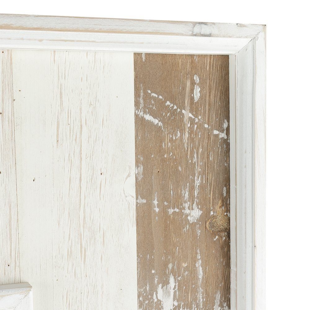 Melko Wandspiegel Deko Wandspiegel Garderobenspiegel Holz Weiß 80CM Shabby Badspiegel (Stück, 1-St., Garderobenspiegel), Pflegeleichtes & langlebiges Material
