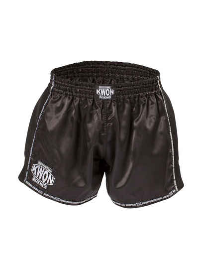 KWON Sporthose Muay Thai Kickboxen Shorts Evolution Hose Thaiboxen MMA kampfsport (PROFESSIONAL, Polyester) Edle Ausführung, Seitenschlitz, XS - XXL