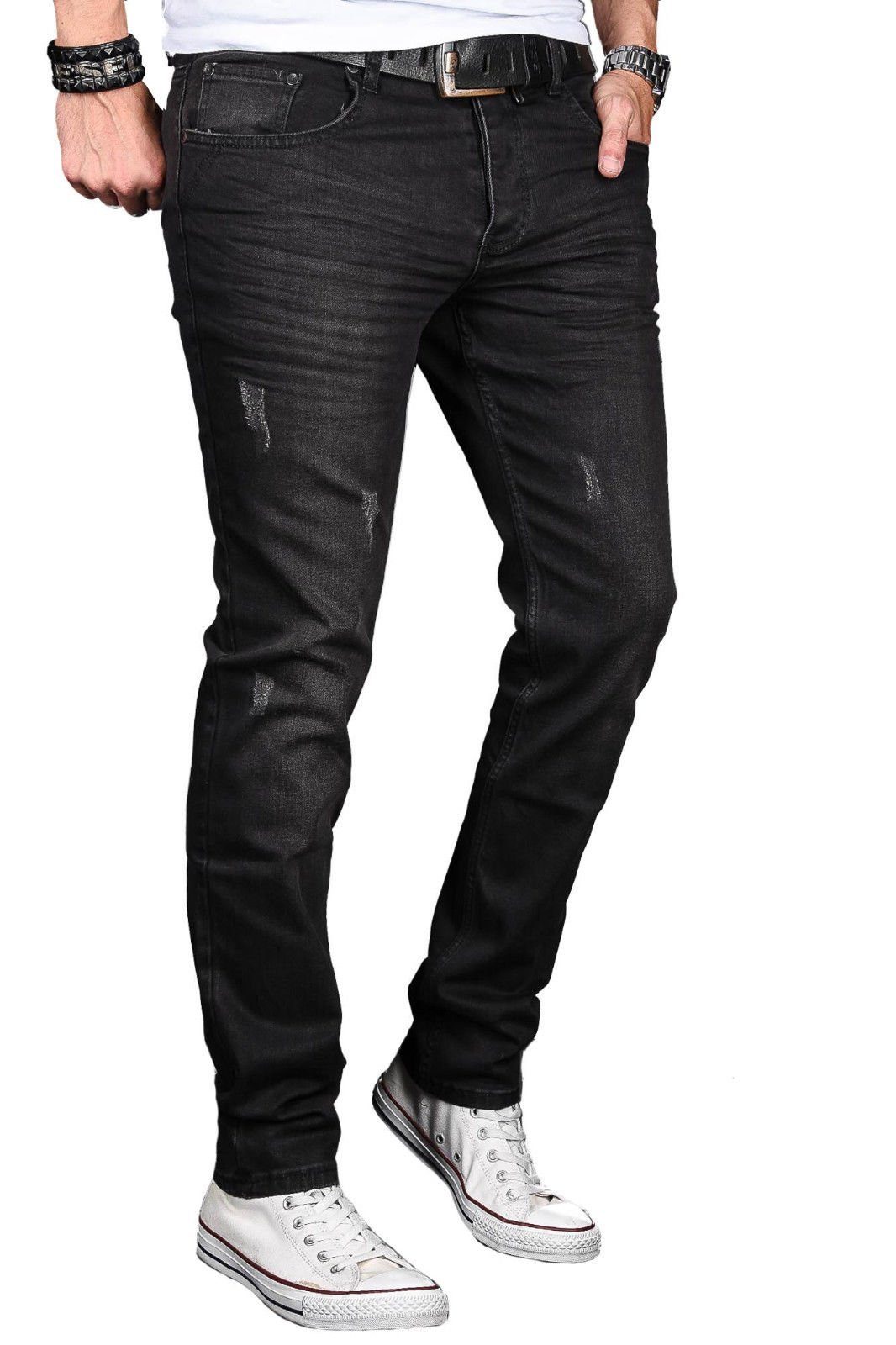 Alessandro Salvarini Slim-fit-Jeans ASLuca Stretch mit Elasthan