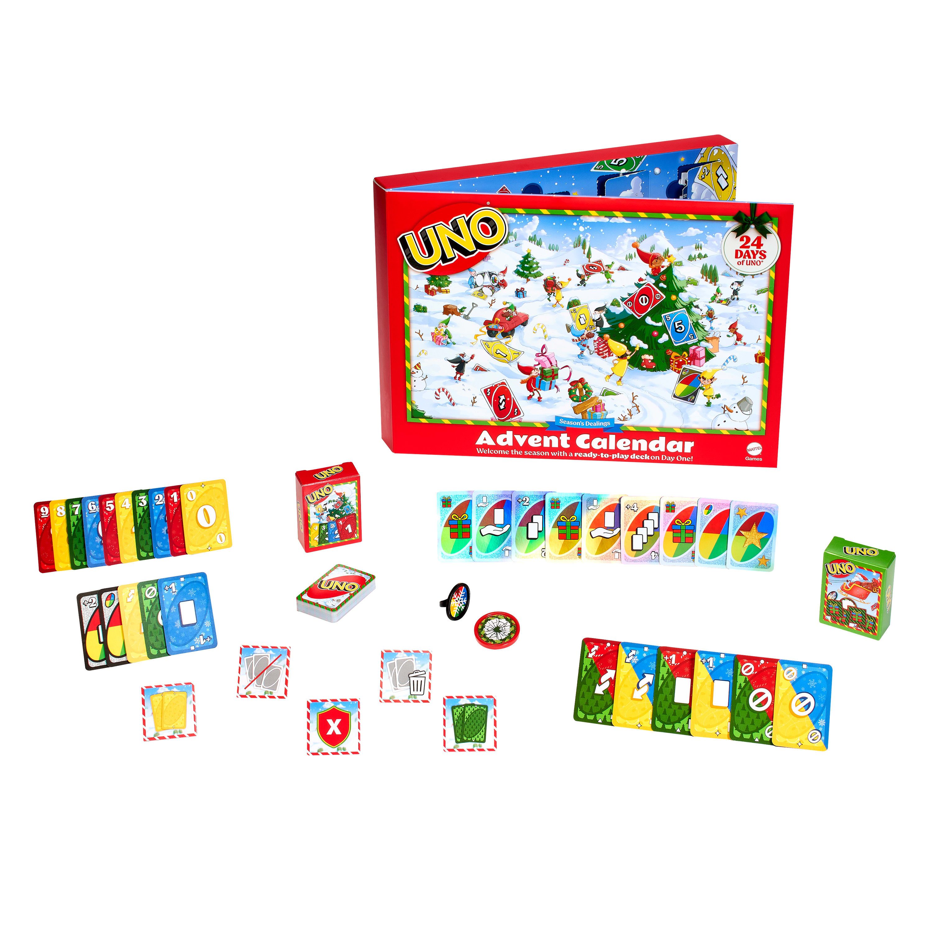 Mattel games Adventskalender UNO (D, E, FR)