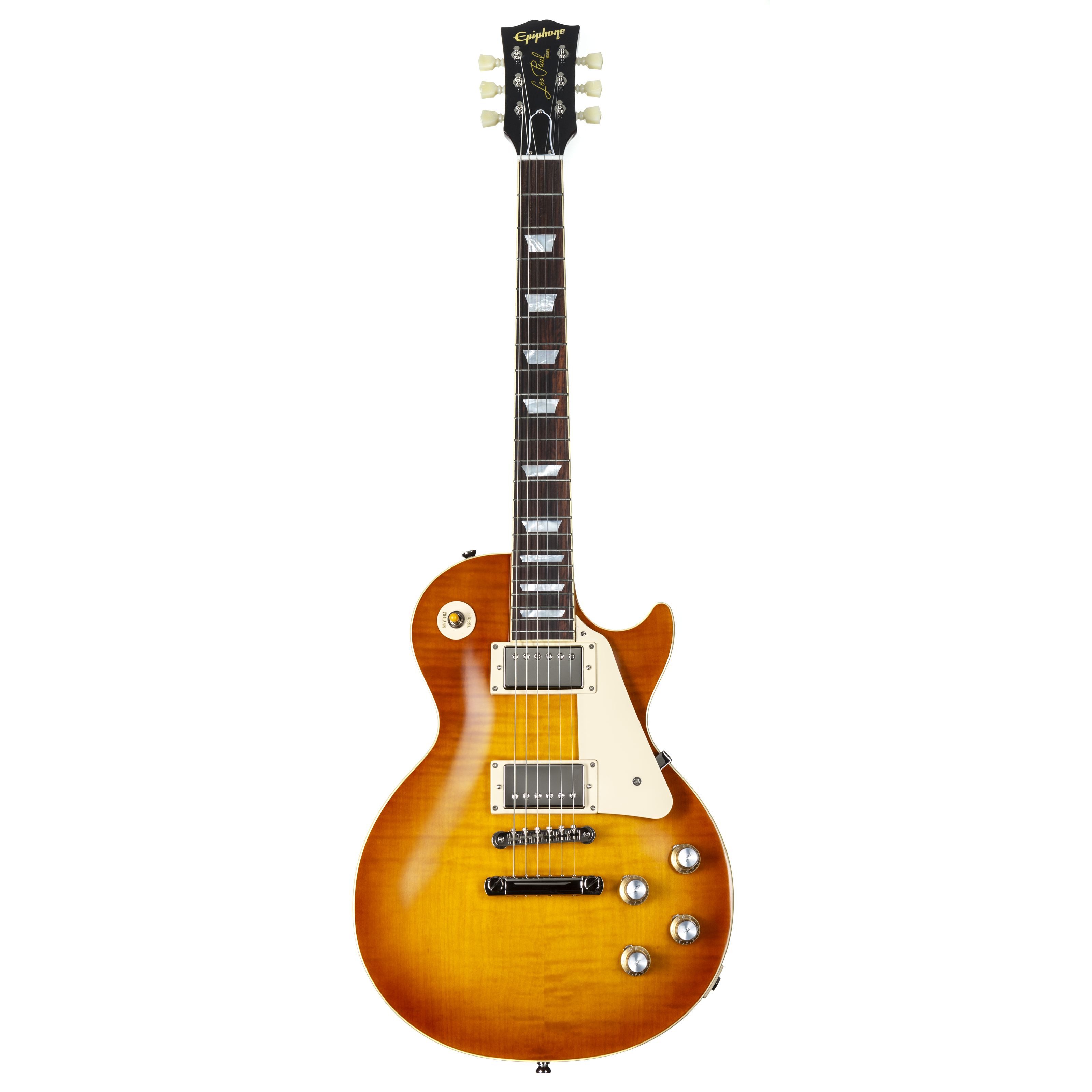 Epiphone E-Gitarre, E-Gitarren, Single Cut Modelle, 1960 Les Paul Standard Reissue Iced Tea Burst - Single Cut E-Gitarre