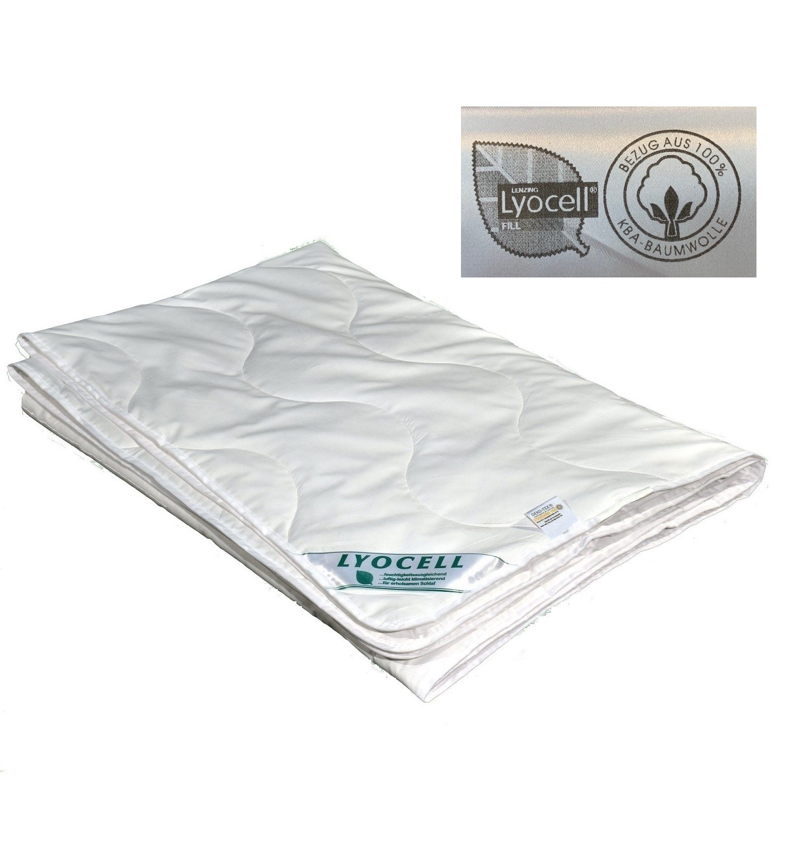 Naturfaserbettdecke, Sommerdecke super leicht Lyocell Tencel kbA kontr bio Anbau 100% Natur, Garanta, Füllung: Lyocell Tencel, Biologisch