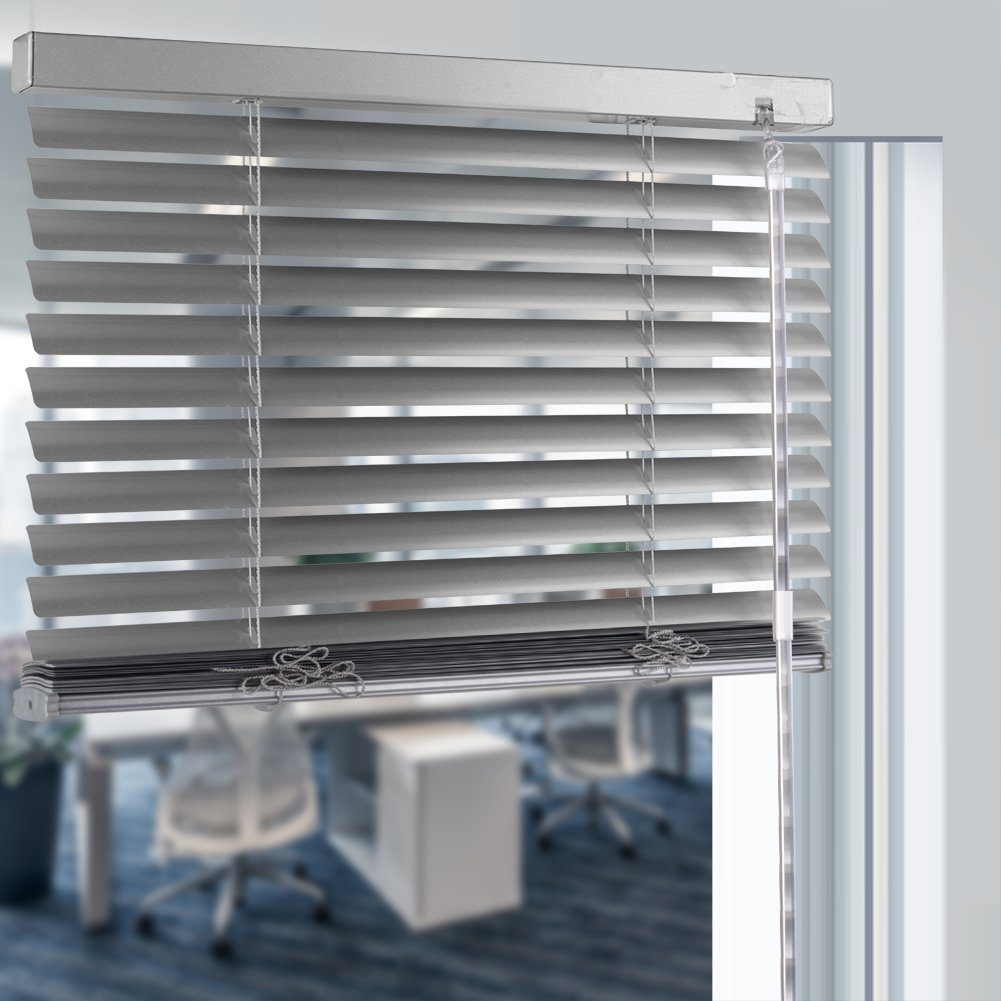 Venetian Aluminium Rollo, Alu euroharry Jalousie Silber Jalousie Cordless-Schnurlos Blind