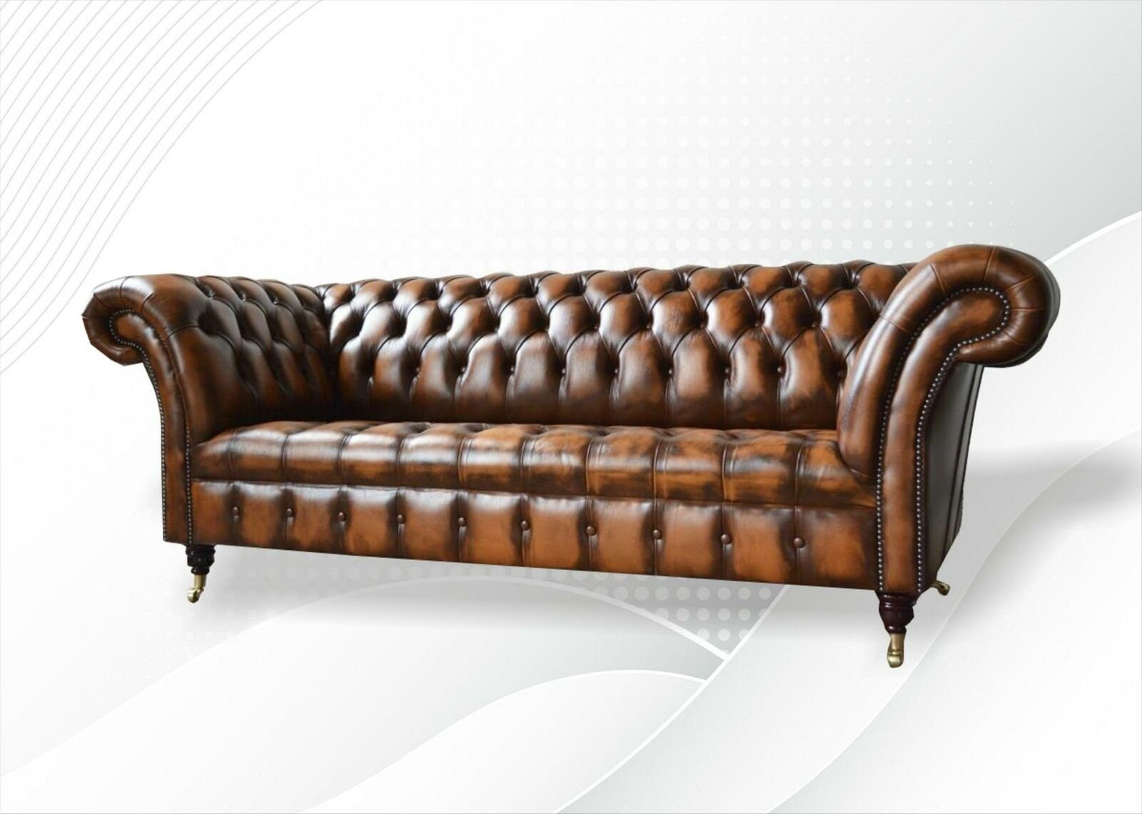 JVmoebel Sofa, Chesterfield Sofa Sitzer Polster Wohnzimmer Design 3 Sofas Couch