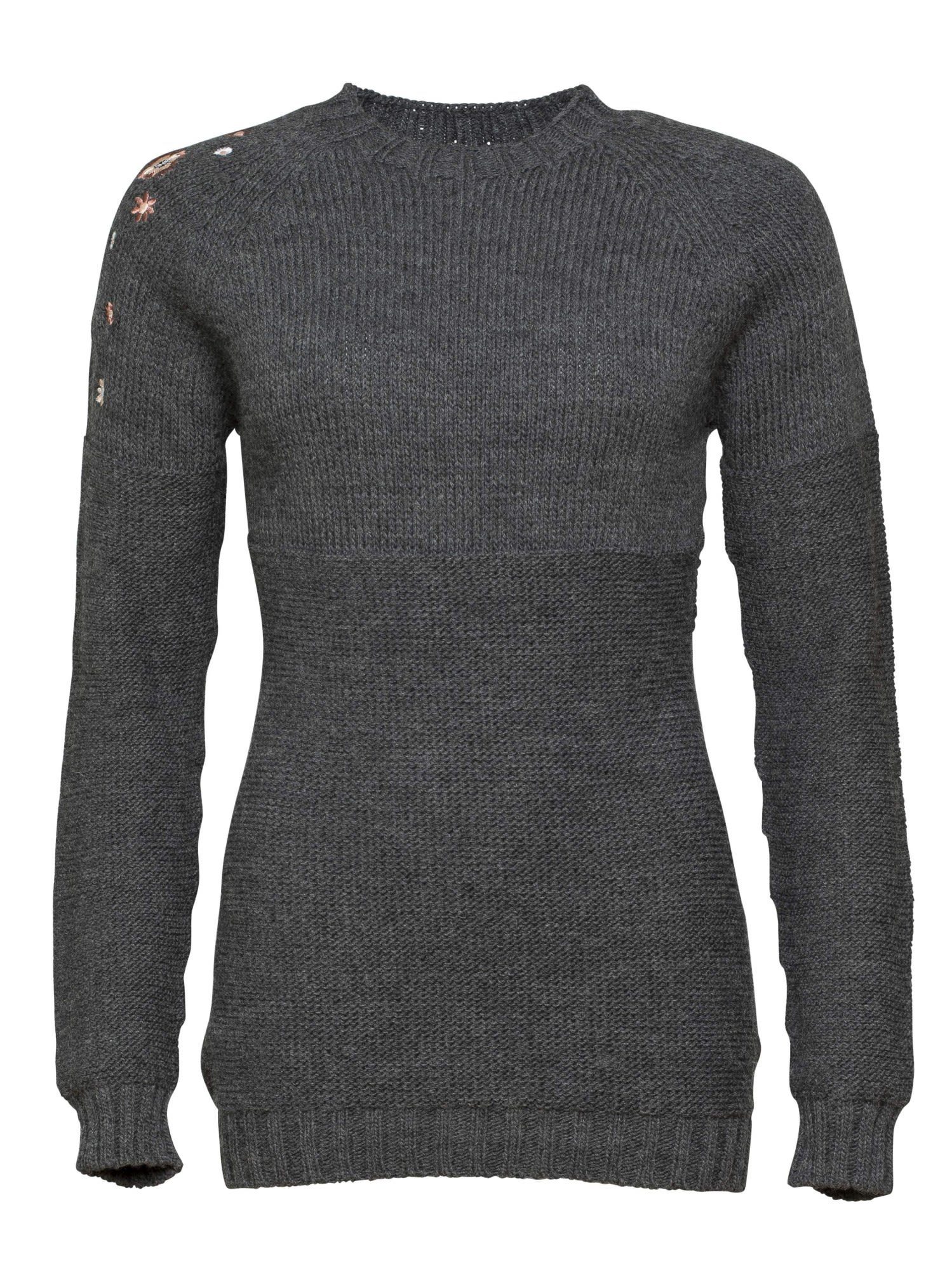 Longpullover Karwendel Chillaz Anthracite Melange Chillaz Damen W Freizeitpullover Sweater