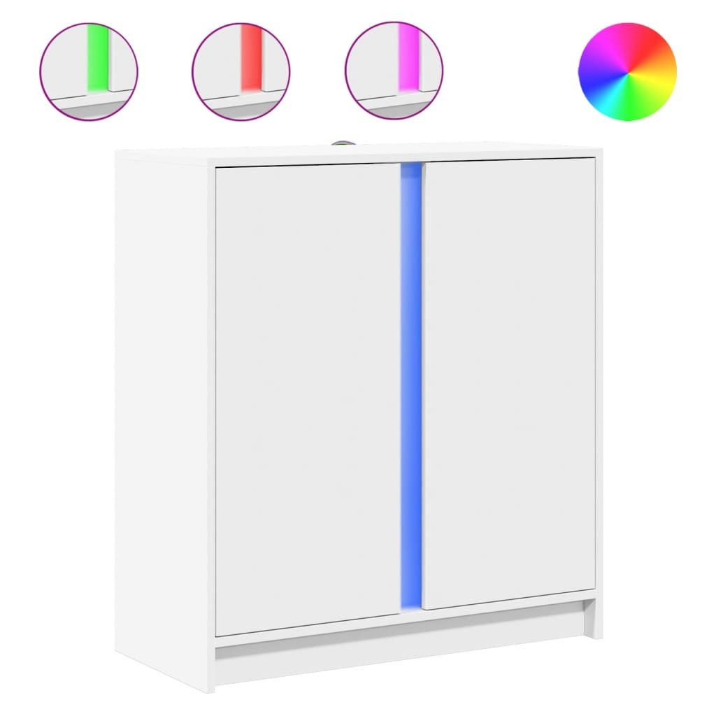 vidaXL Sideboard LED-Sideboard Weiß 77x34x85 cm günstig online kaufen