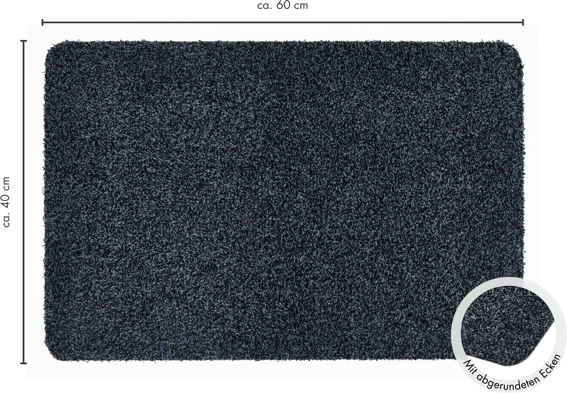 Andiamo Fußmatte Samson, Made in Netherlands, rechteckig, Höhe: 6 mm, Schmutzfangmatte, waschbar, rutschhemmend, auch als 2er Set erhältlich