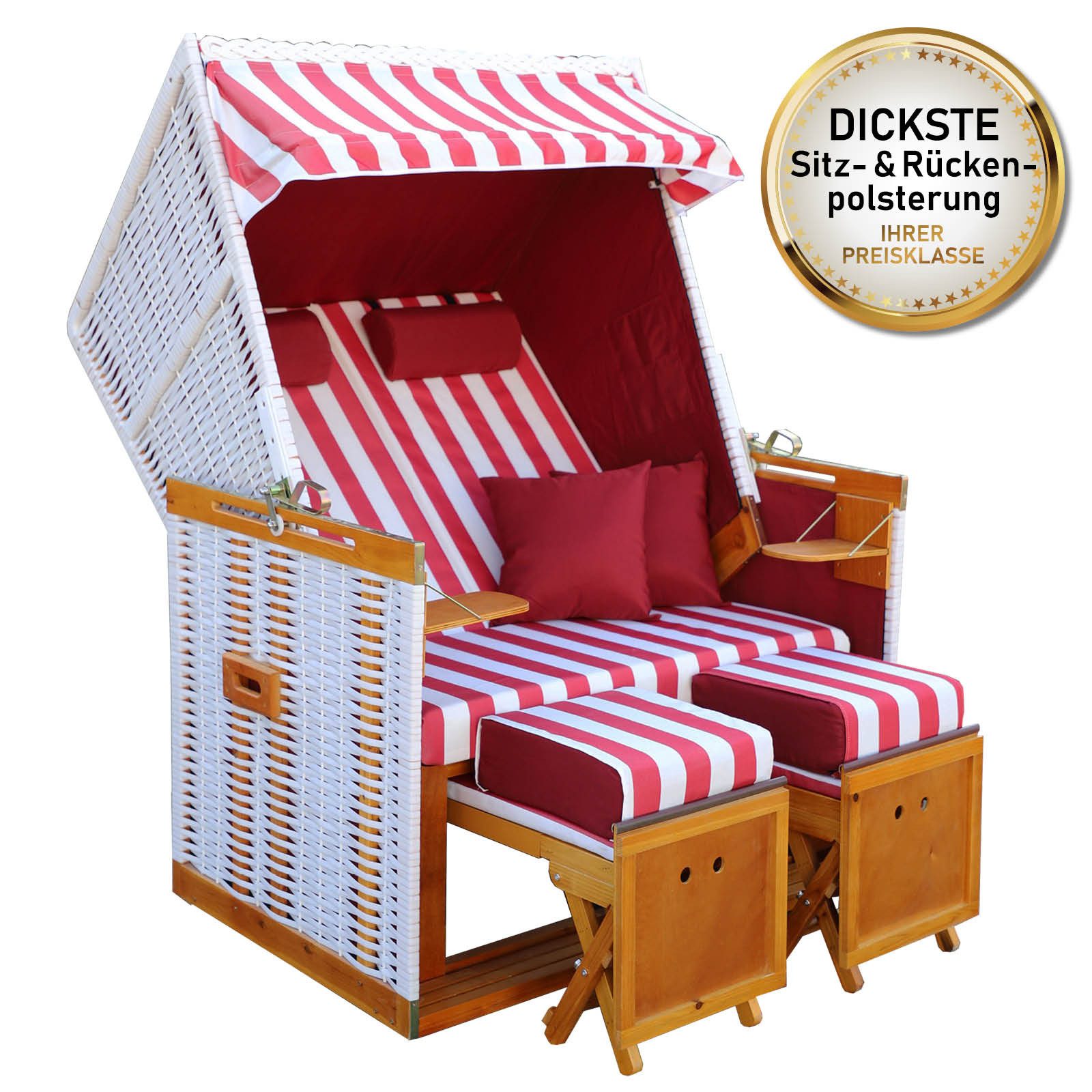 BRAST Strandkorb für 2 Personen, 120cm breit, 4 Designs, BxTxH: 120x79x150 günstig online kaufen