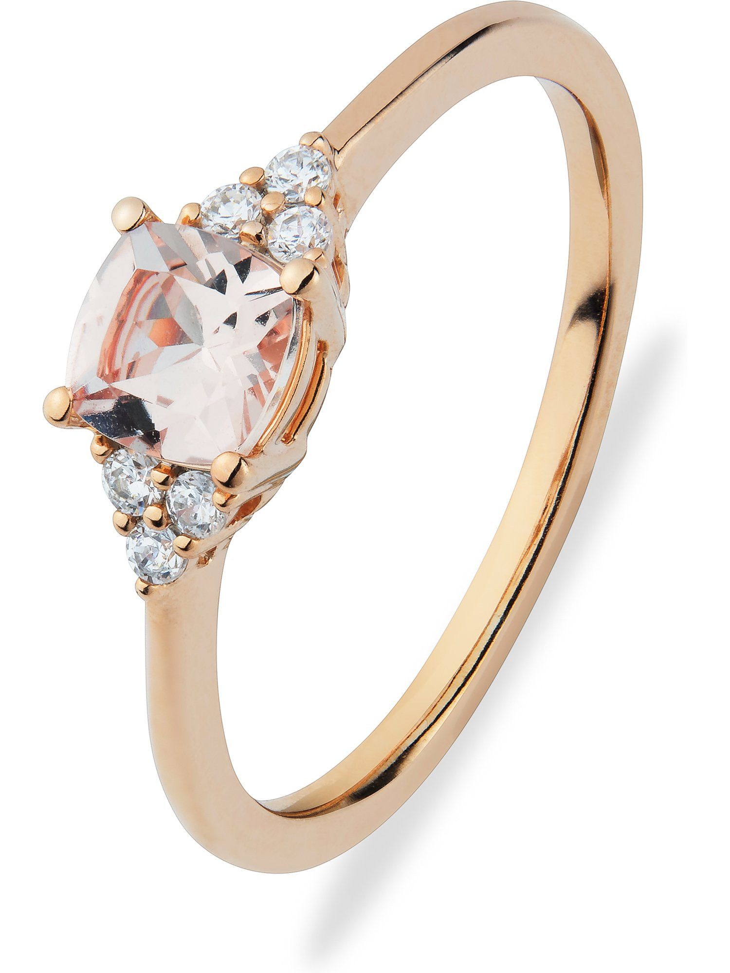 Goldring CHRIST Damen-Damenring 585er Roségold 1 Morganit