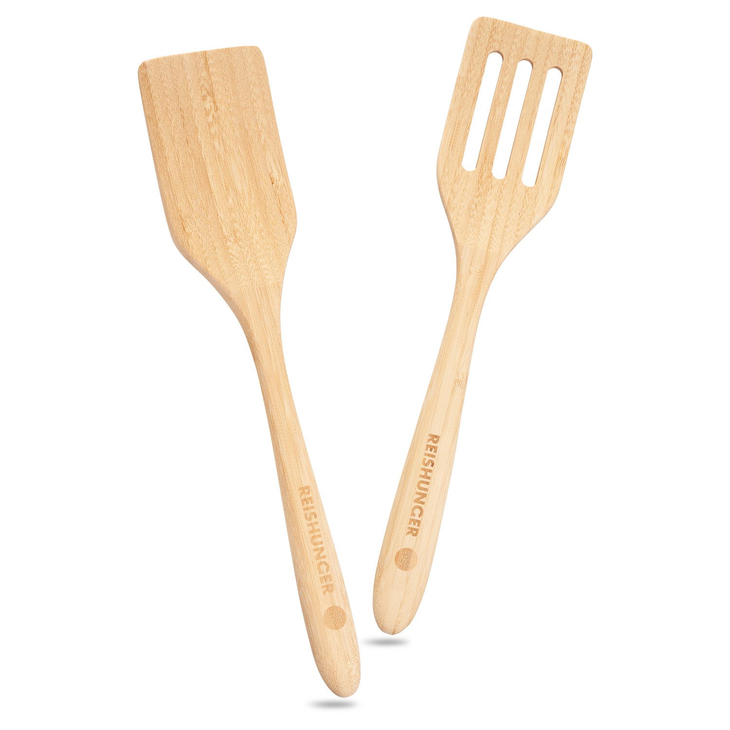 Reishunger Pfannenwender Küchenhelfer Set, aus hochwertigem Bambus