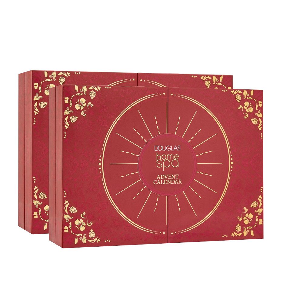 Douglas Adventskalender Douglas Home Spa Adventskalender 2025 – Doppelpack (48-tlg), 2x24 Spa-Highlights – Luxus-Adventskalender im Doppelpack