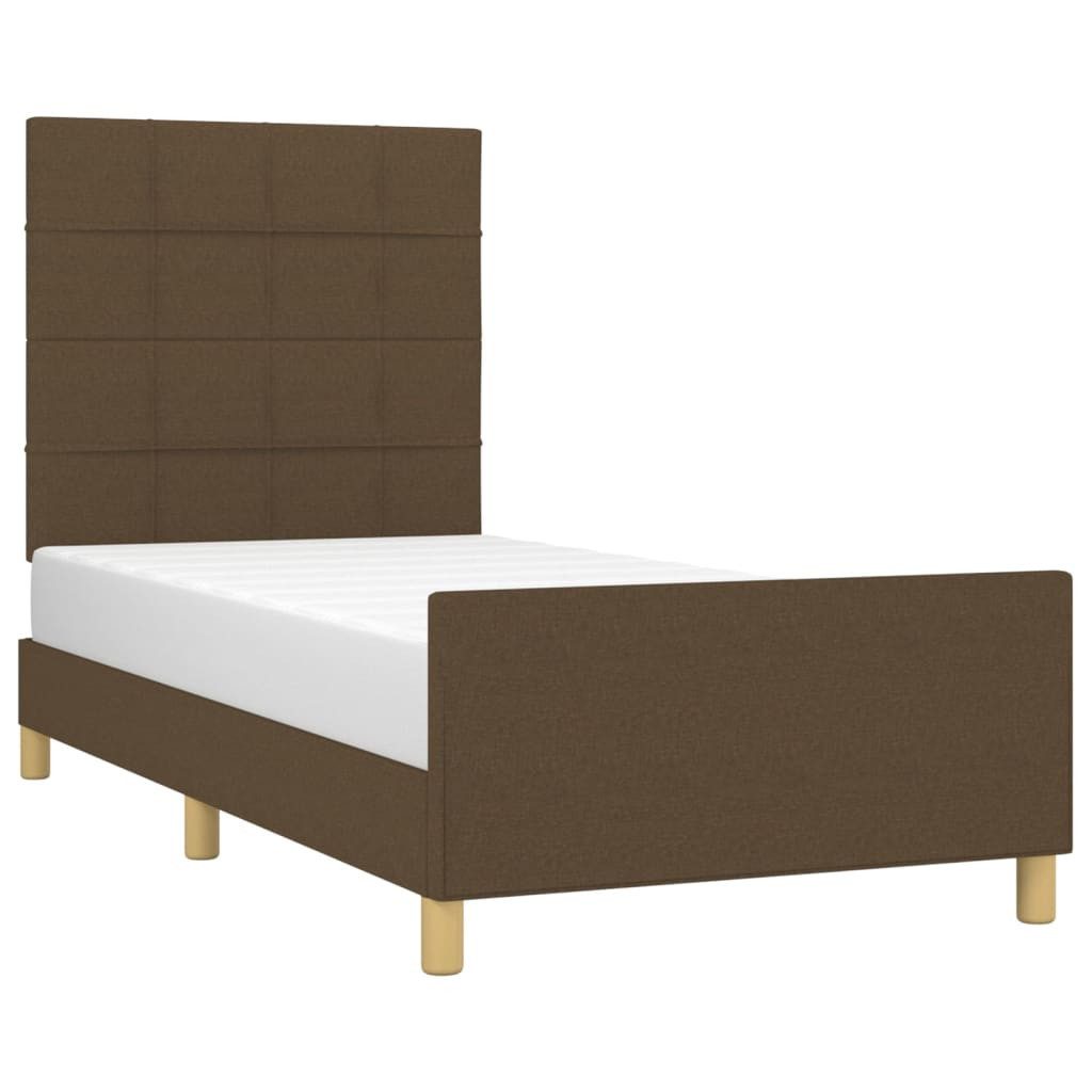 vidaXL Bett Bettgestell ohne Matratze Dunkelbraun günstig online kaufen