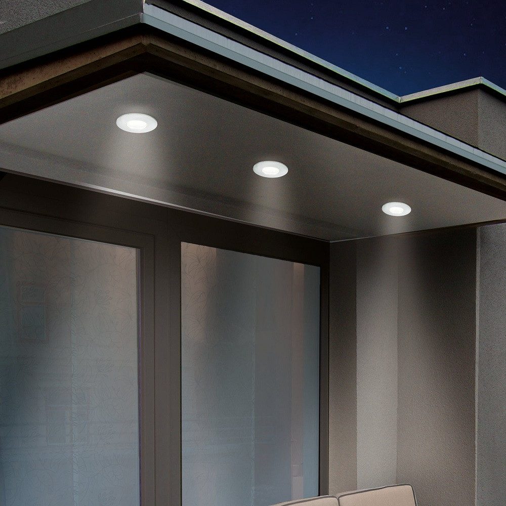 EGLO LED Einbauleuchte 94093 Einbauleuchte "MARGO" Alu weiss 84x84x125mm 3000K IP65