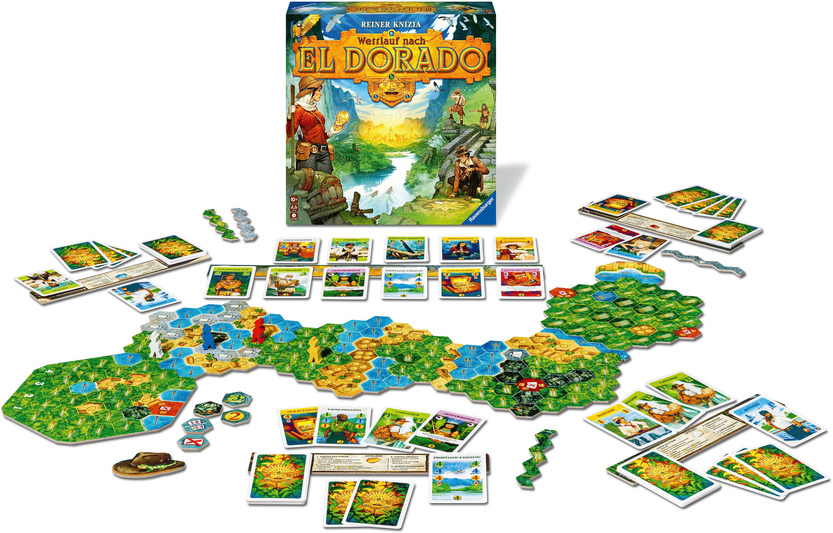 Ravensburger Spiel, Familienspiel Wettlauf nach El Dorado, Made in Europe; FSC® - schützt Wald - weltweit