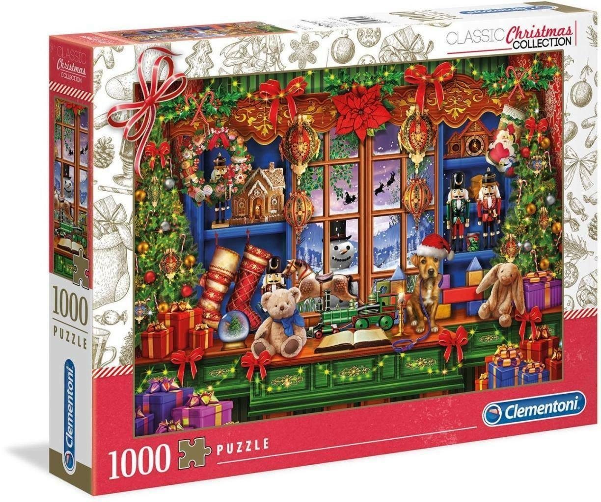 Clementoni® Puzzle Christmas Collection Ihr altes Weihnachtsgeschäft, 1000  Puzzleteile
