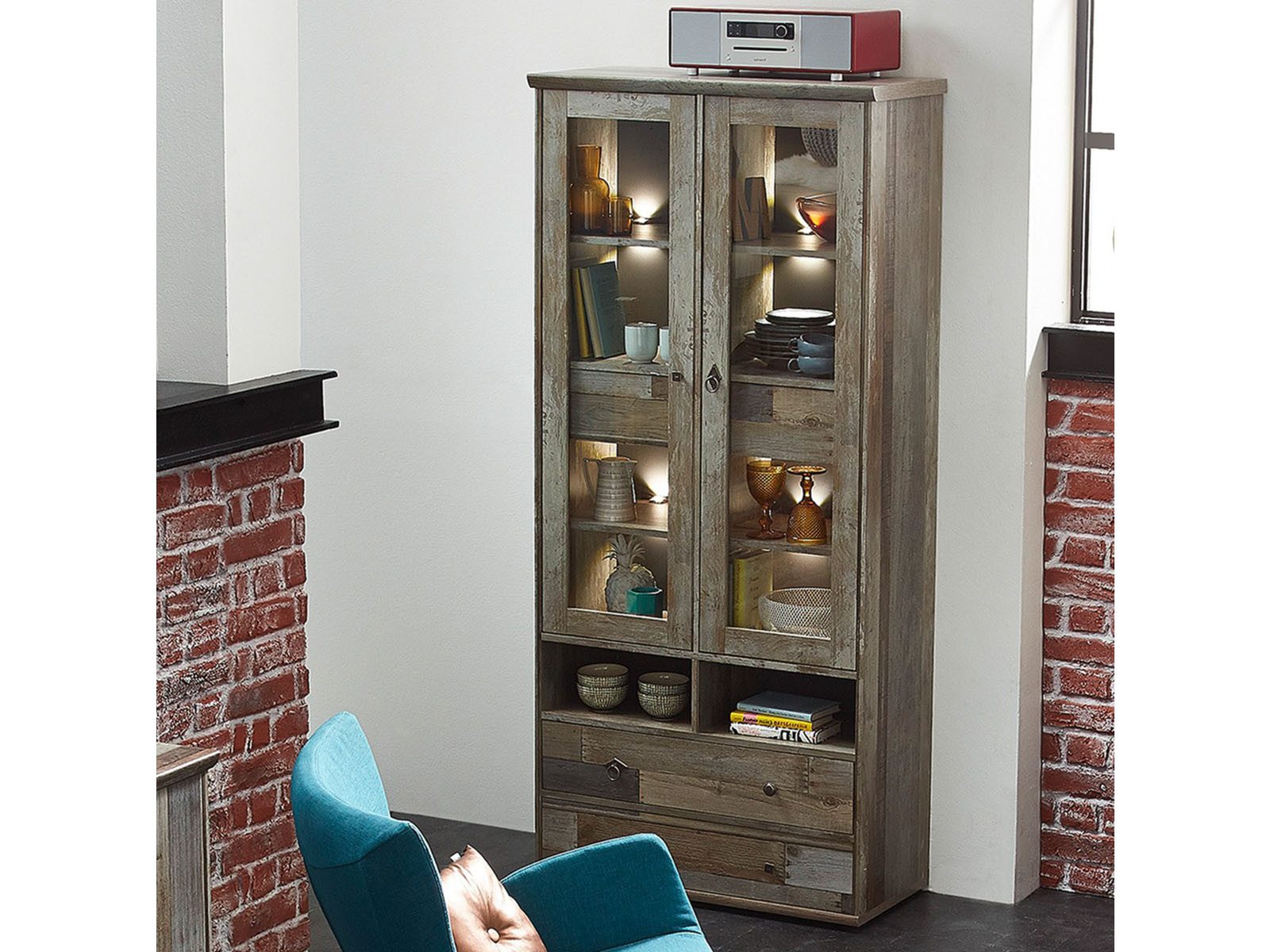 Innostyle Vitrine 83 x 188 x 39 cm (B/H/T)