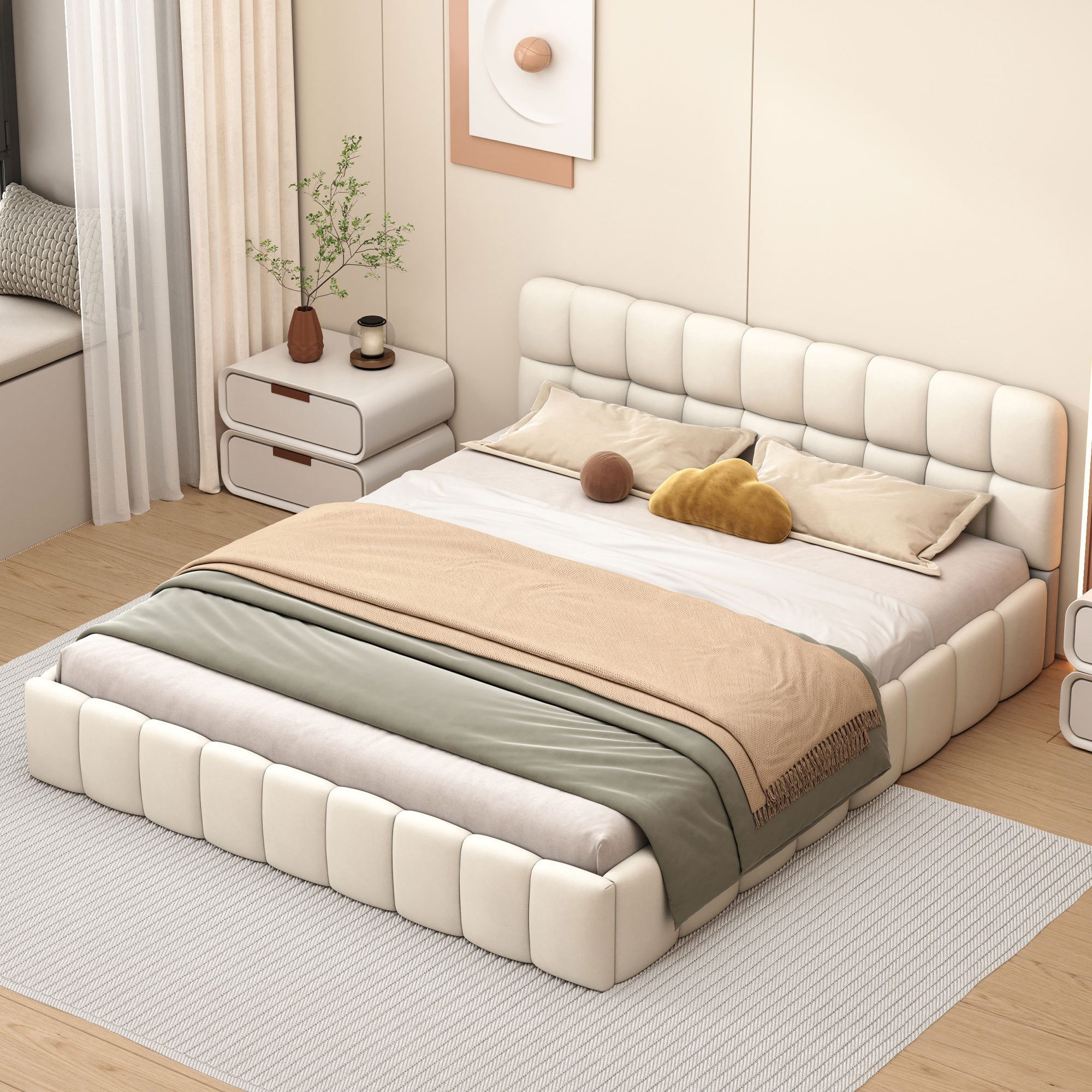 Gdood Polsterbett Doppelbett Jugendbett Futonbett, Mit günstig online kaufen