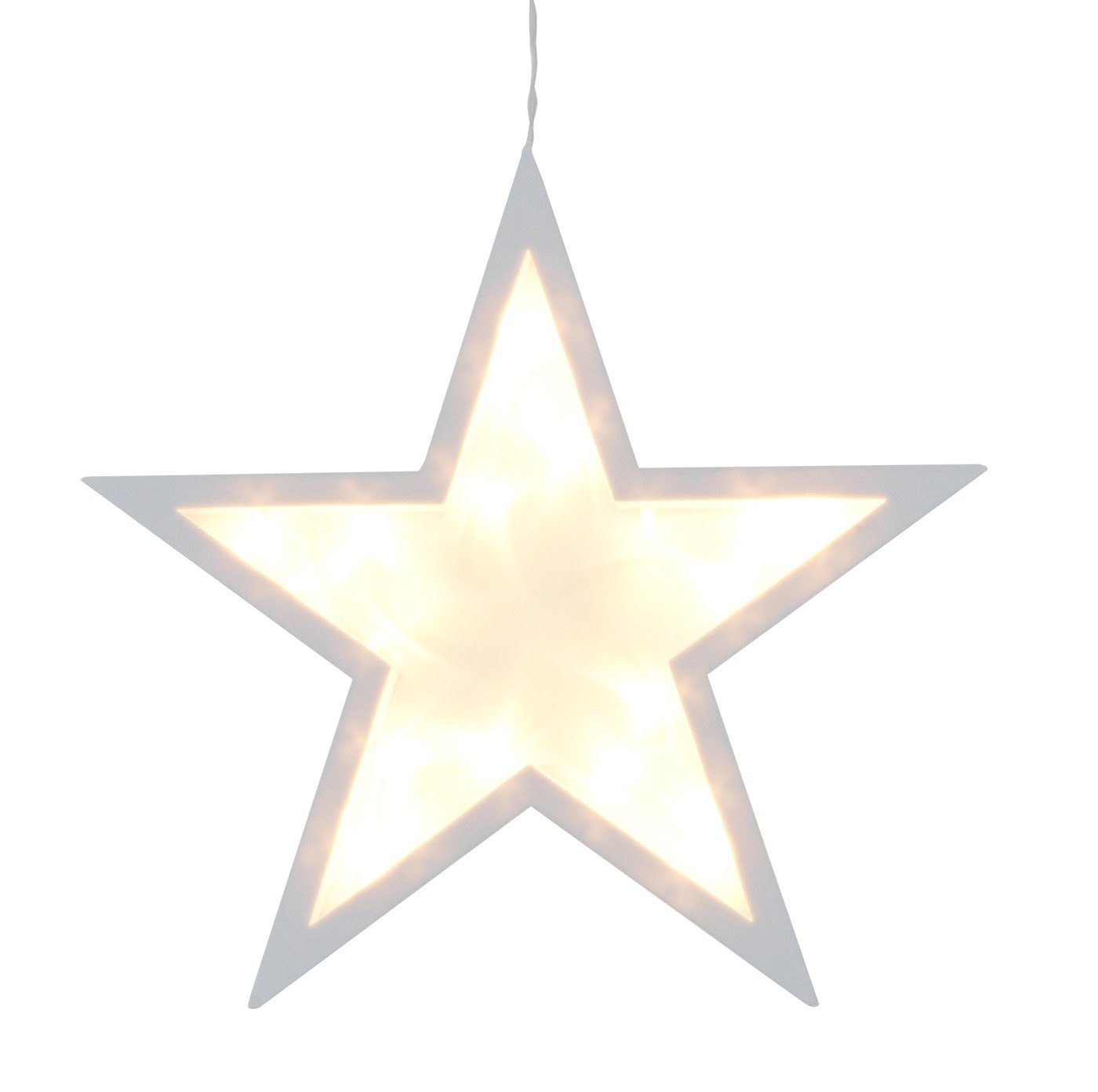 Nipach LED-Lichtervorhang, Weihnachtsstern Kunststoff 25,5cm mit günstig online kaufen