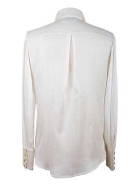 RUA & RUA Hemdbluse aus Seide Asymmetrisches Satin Hemd Bluse in Weiß. (1-tlg)