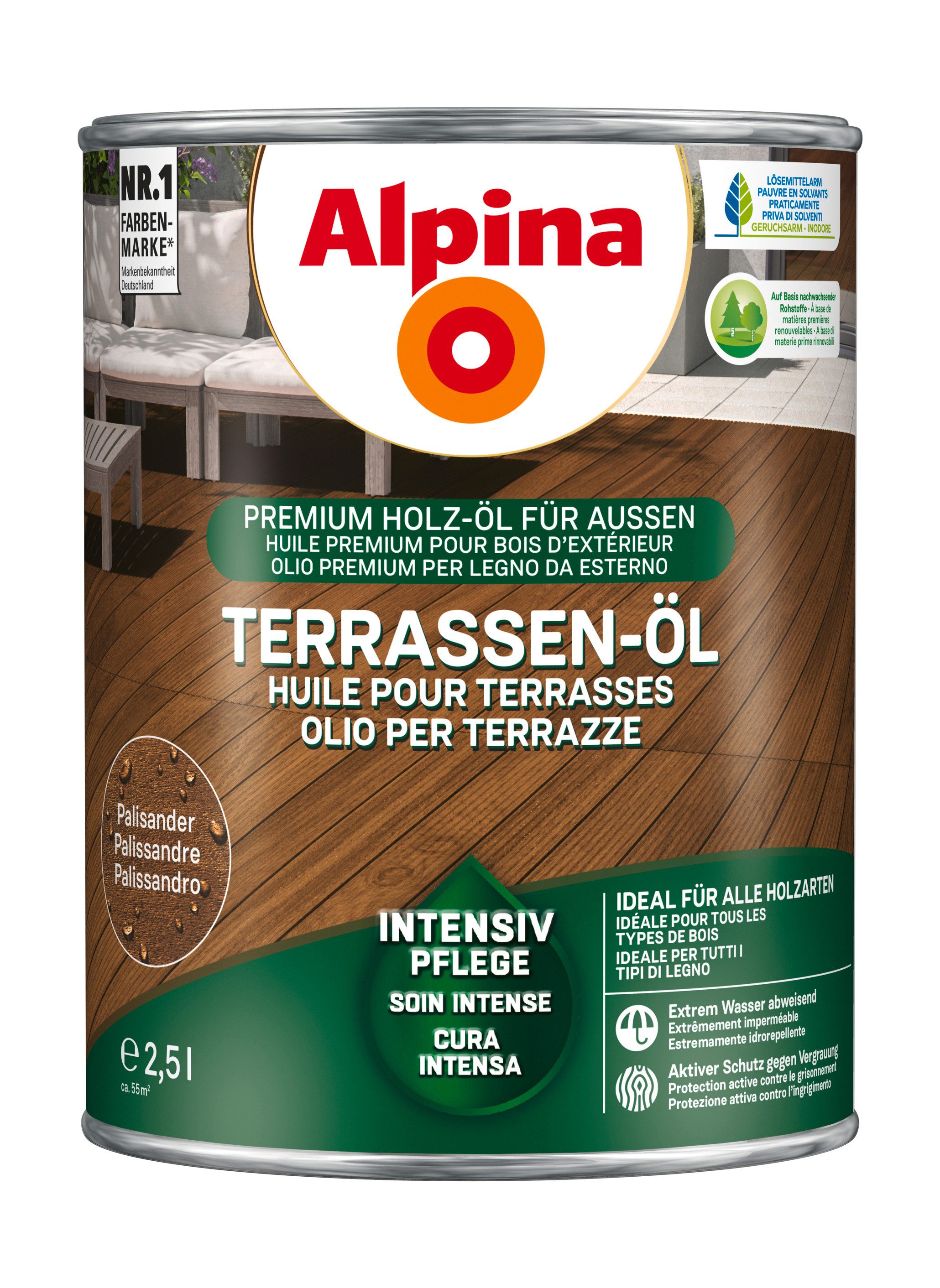 Alpina Holzöl Terrassen-Öl 2,5 Liter