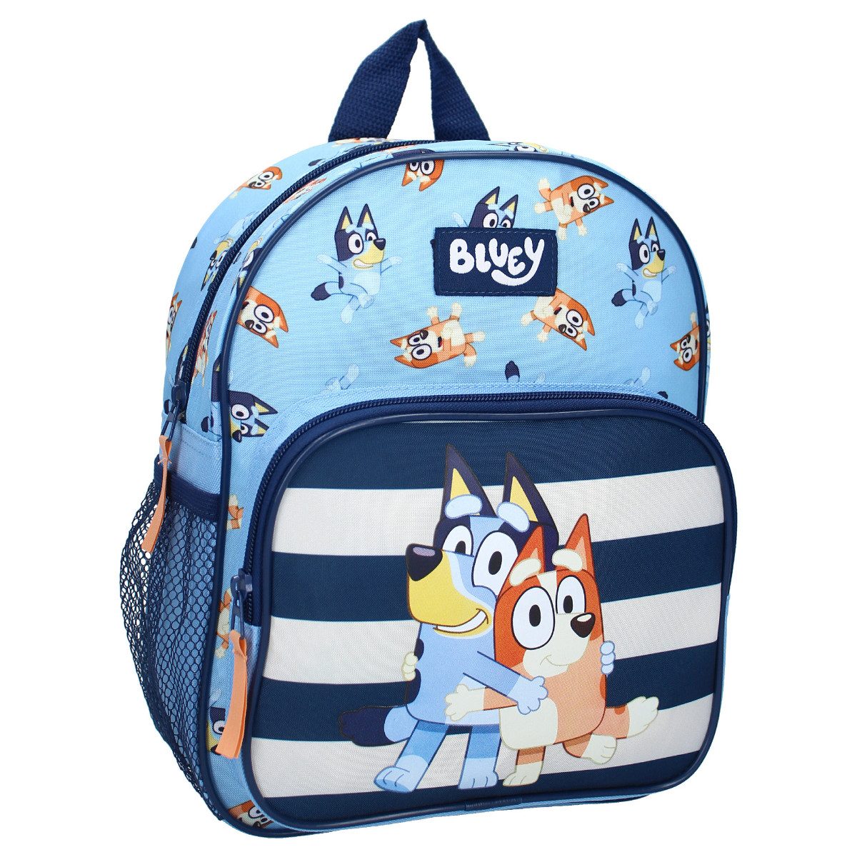Vadobag Kinderrucksack Bluey Schulrucksack Kinder – Tasche mit 2 Fächern & Seitenfächern