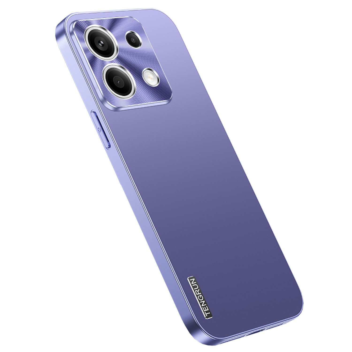 Wigento Handyhülle Für Xiaomi Redmi Note 13 Pro / Poco X6 Feinmattes Metall Design Hülle