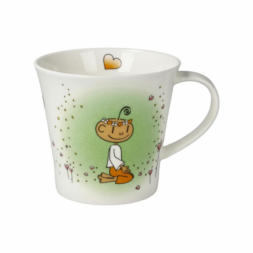 Goebel Tasse Der kleine Yogi - Danke 350 ml, Fine Bone China