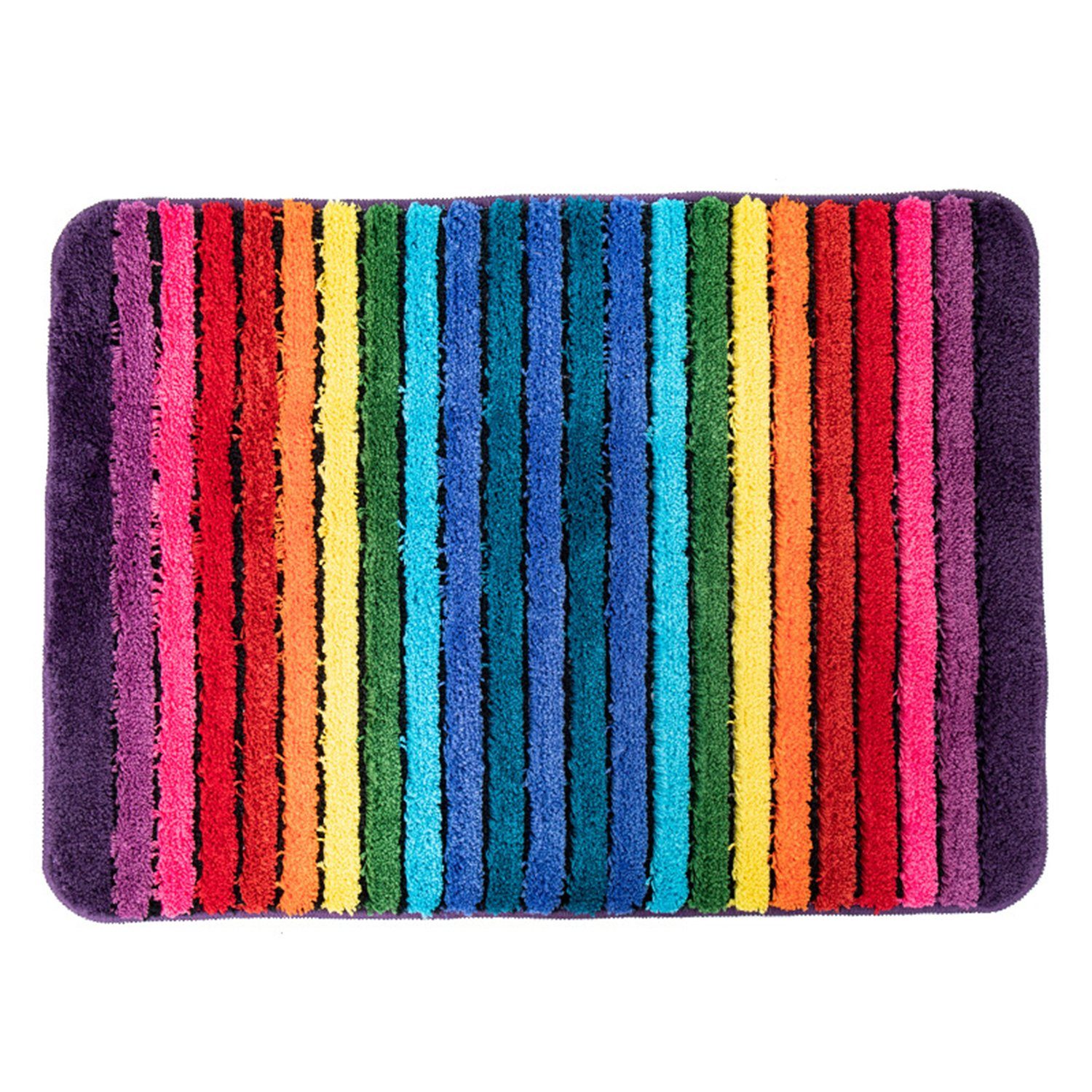 Uana Bodenmatte Teppichbodenmatte mit Regenbogenstreifen (1-St)