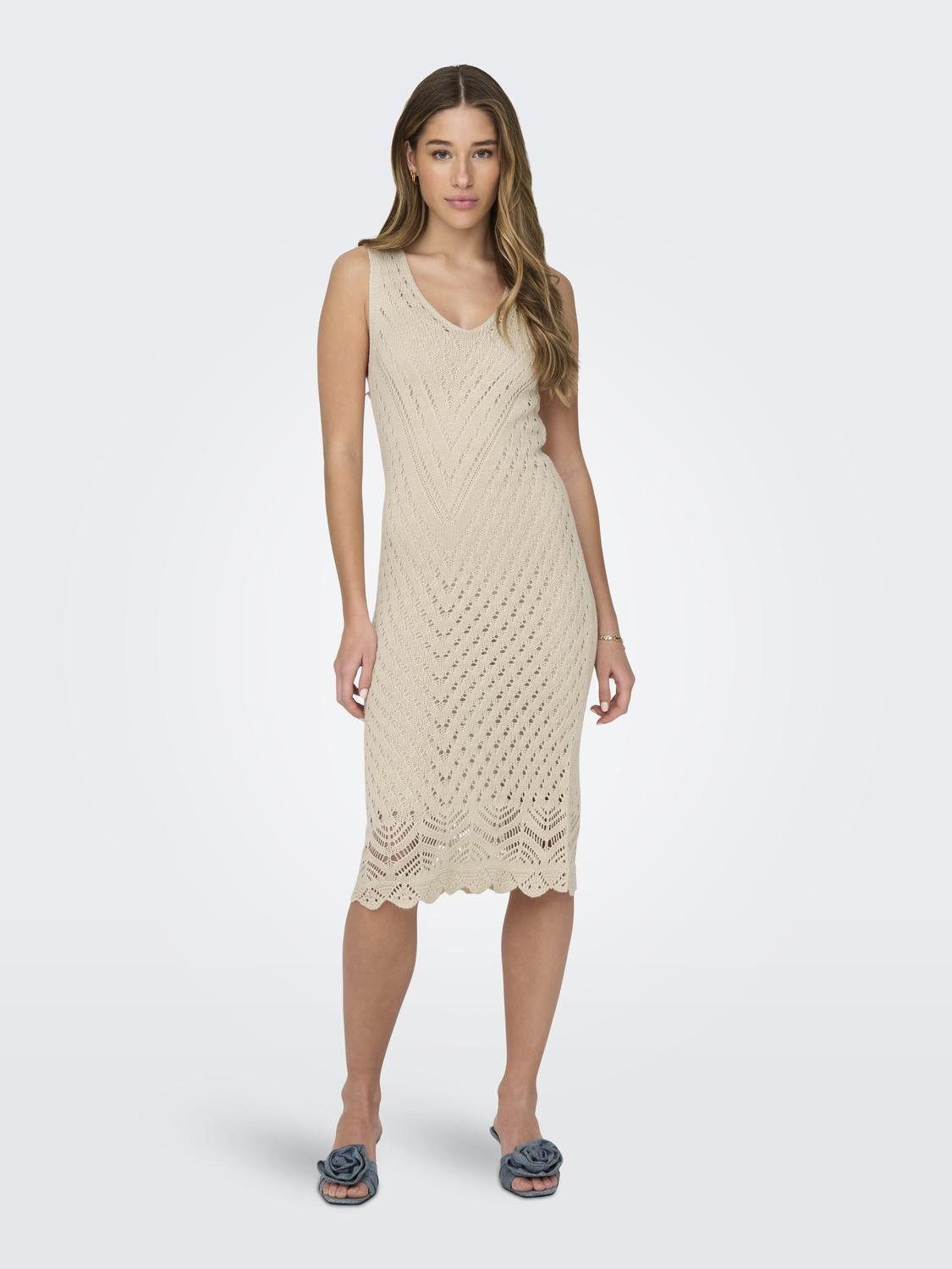 JACQUELINE de YONG Strickkleid Locker Leichtes günstig online kaufen