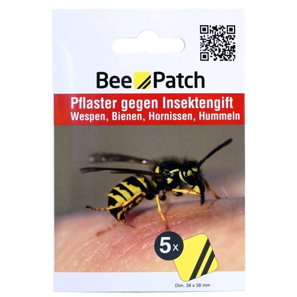 Katadyn Bienen- und Wespenpflaster Bee Patch 5er Pack - Insektenpflaster - gelb