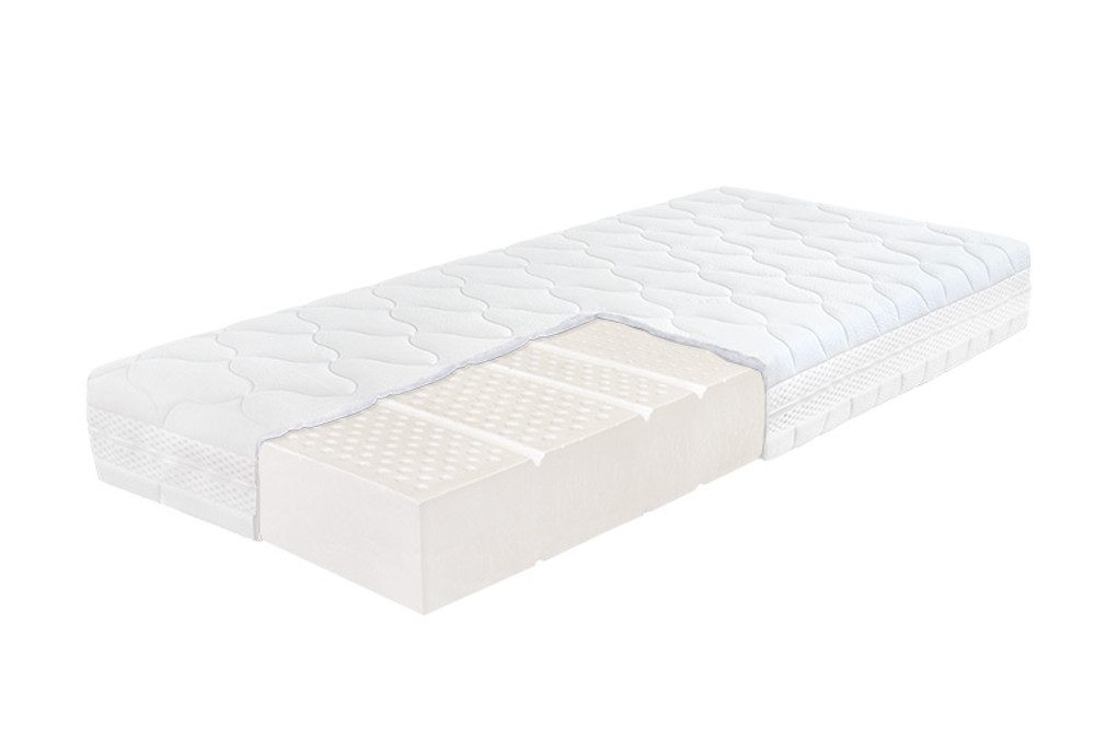 Kaltschaummatratze Latexmatratze Matratze Medi Vita 160x200 weich Latex 7-Zonen, Natur24, 20 cm hoch