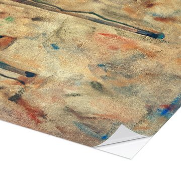 Posterlounge Wandfolie Egon Schiele, Kahle Bäume, Wohnzimmer Malerei