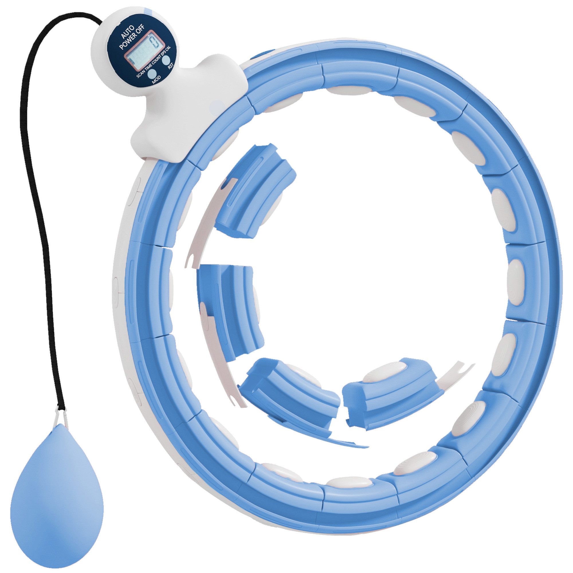 Novzep Hula-Hoop-Reifen Smart Hula Hoop Reifen Erwachsene mit Gewicht Kugel Zähler