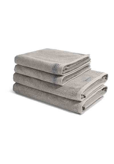 ROSS Handtuch Set Selection - Organic Cotton, Walkfrottee, (Spar-Set, 4-tlg), 2 X Handtuch 2 X Duschtuch - im Set - Baumwolle -