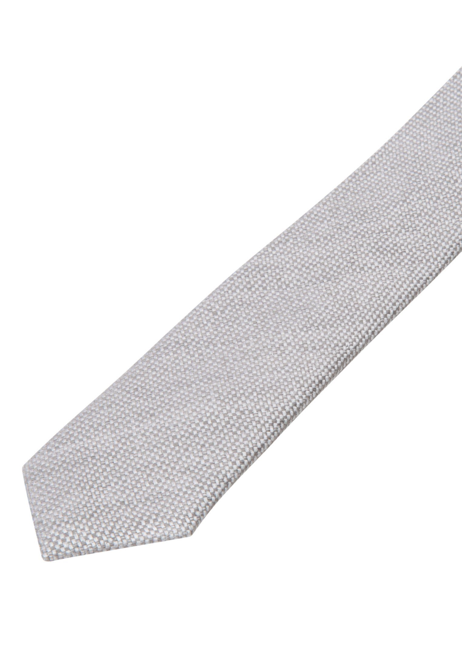 uni Melange Slim Schmal seidensticker Krawatte Grau (5cm)